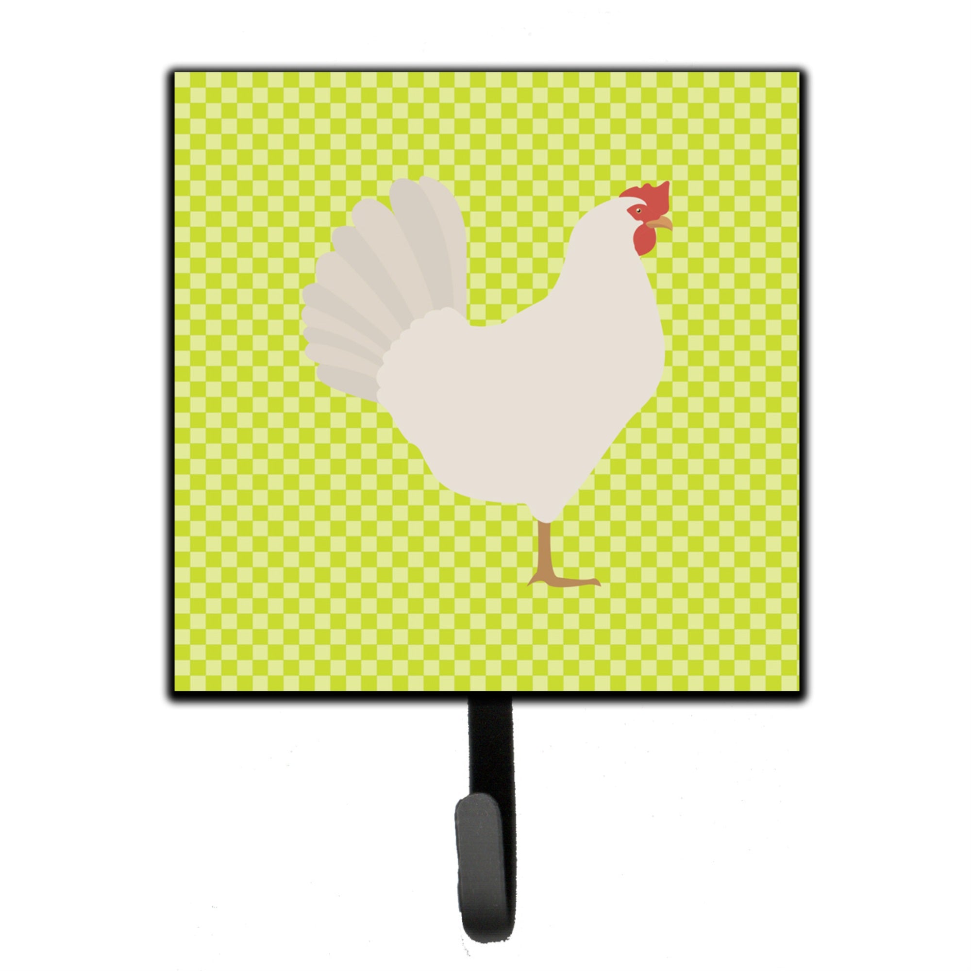 Caroline'S Treasures Leghorn Chicken Green Wall Hook, Small, Multicolor