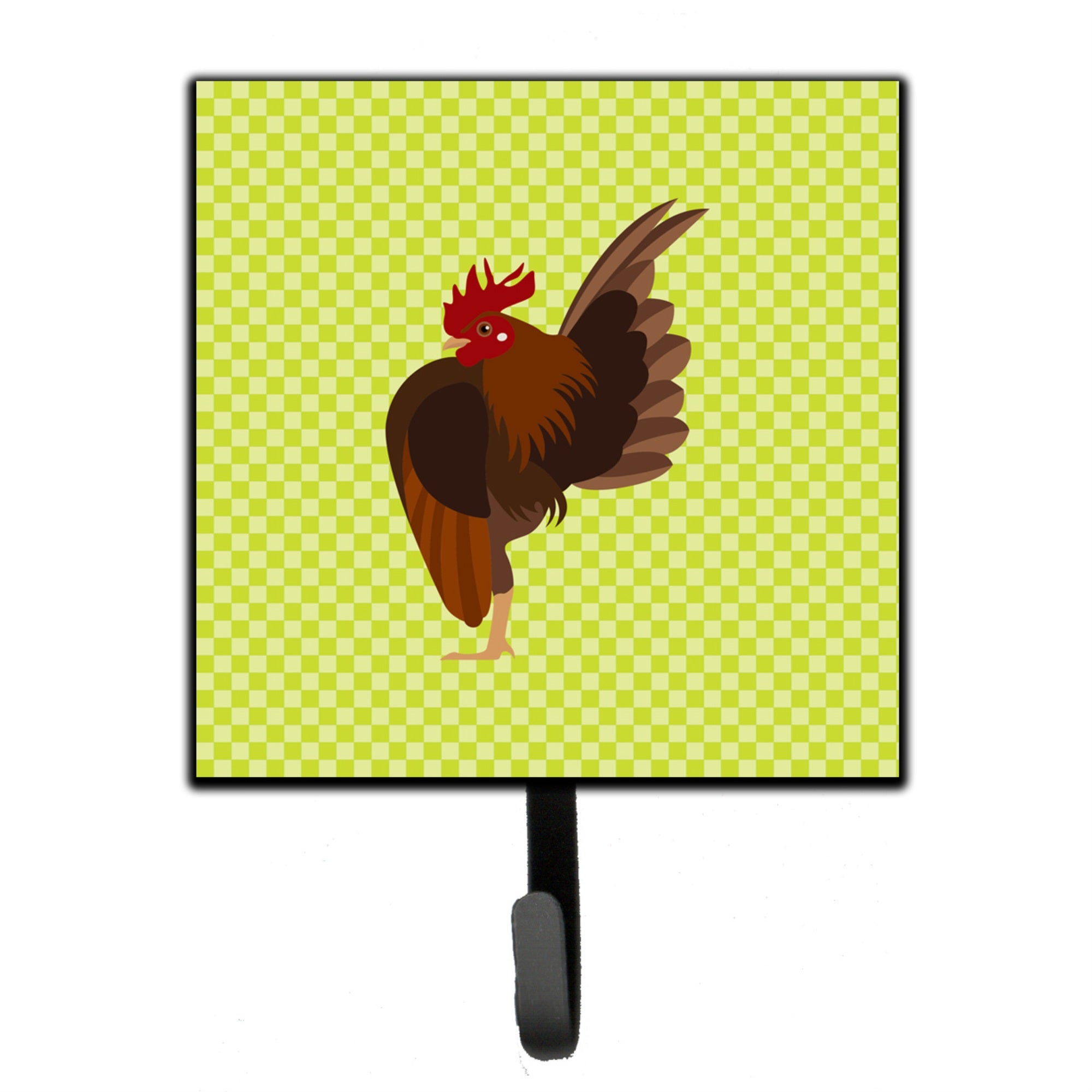 Caroline'S Treasures Malaysian Serama Chicken Green Wall Hook, Small, Multicolor