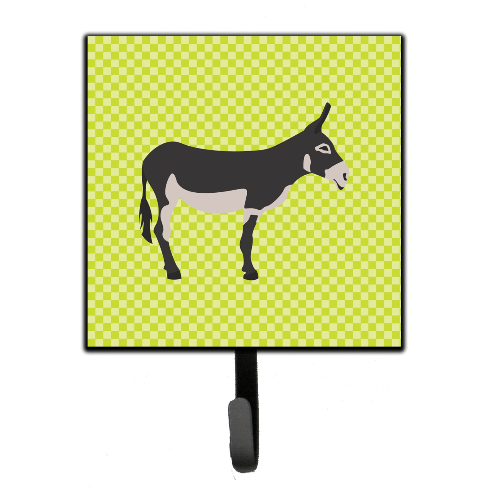 Caroline'S Treasures American Mammoth Jack Donkey Green Wall Hook, Small, Multicolor