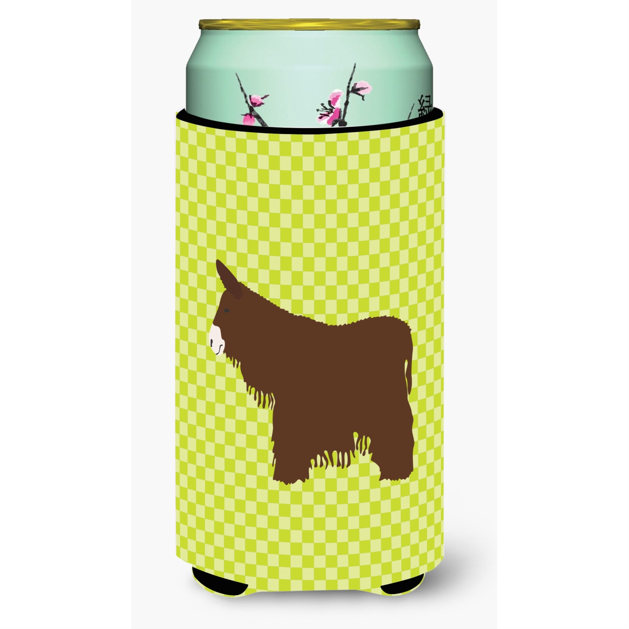 Caroline'S Treasures Poitou Poiteuin Donkey Green Decorative Can Hugger, Tall Boy, Multicolor