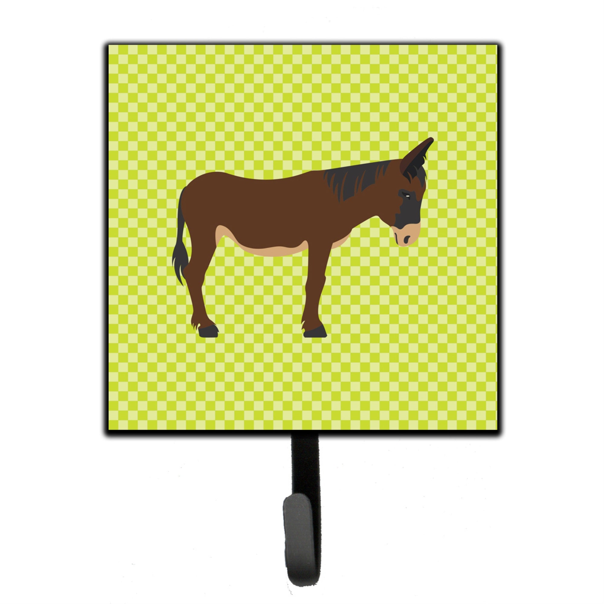 Caroline'S Treasures Zamorano-Leones Donkey Green Wall Hook, Small, Multicolor