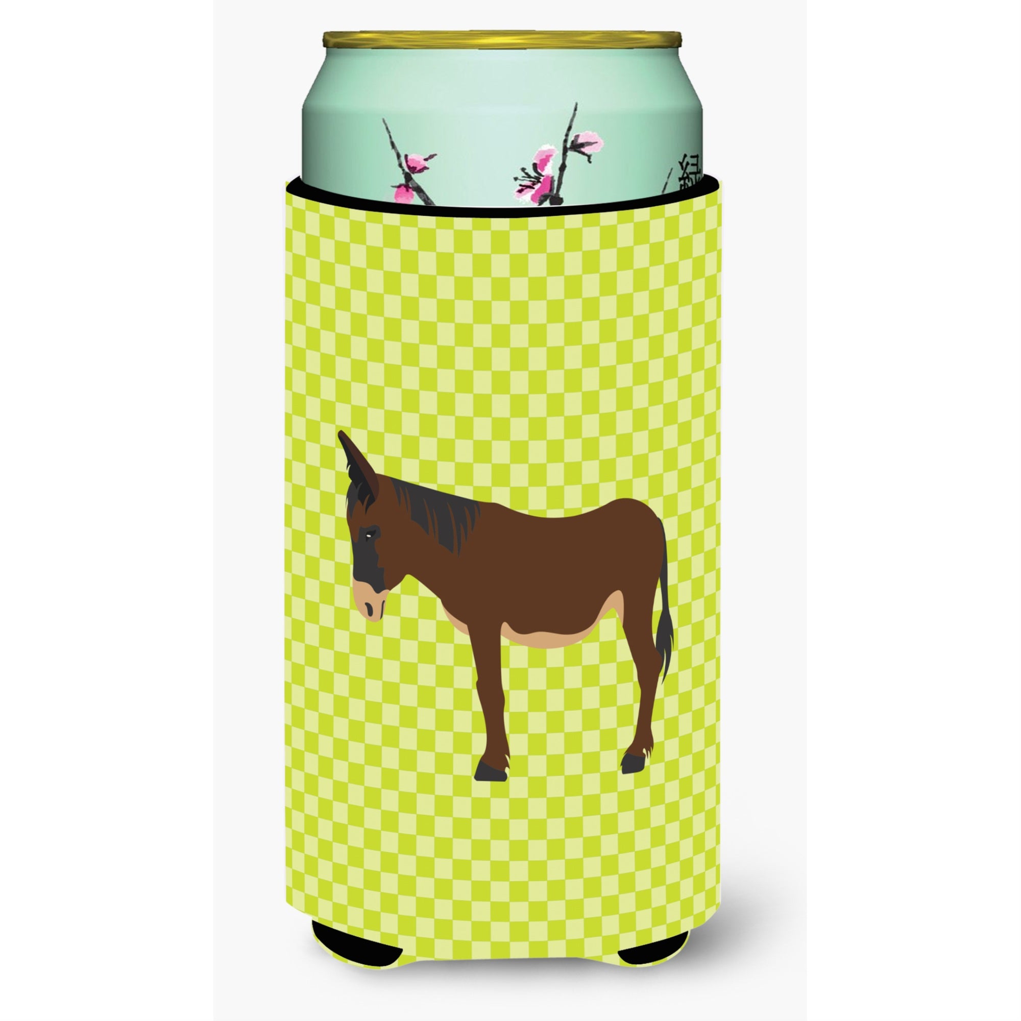 Caroline'S Treasures Zamorano-Leones Donkey Green Decorative Can Hugger, Tall Boy, Multicolor