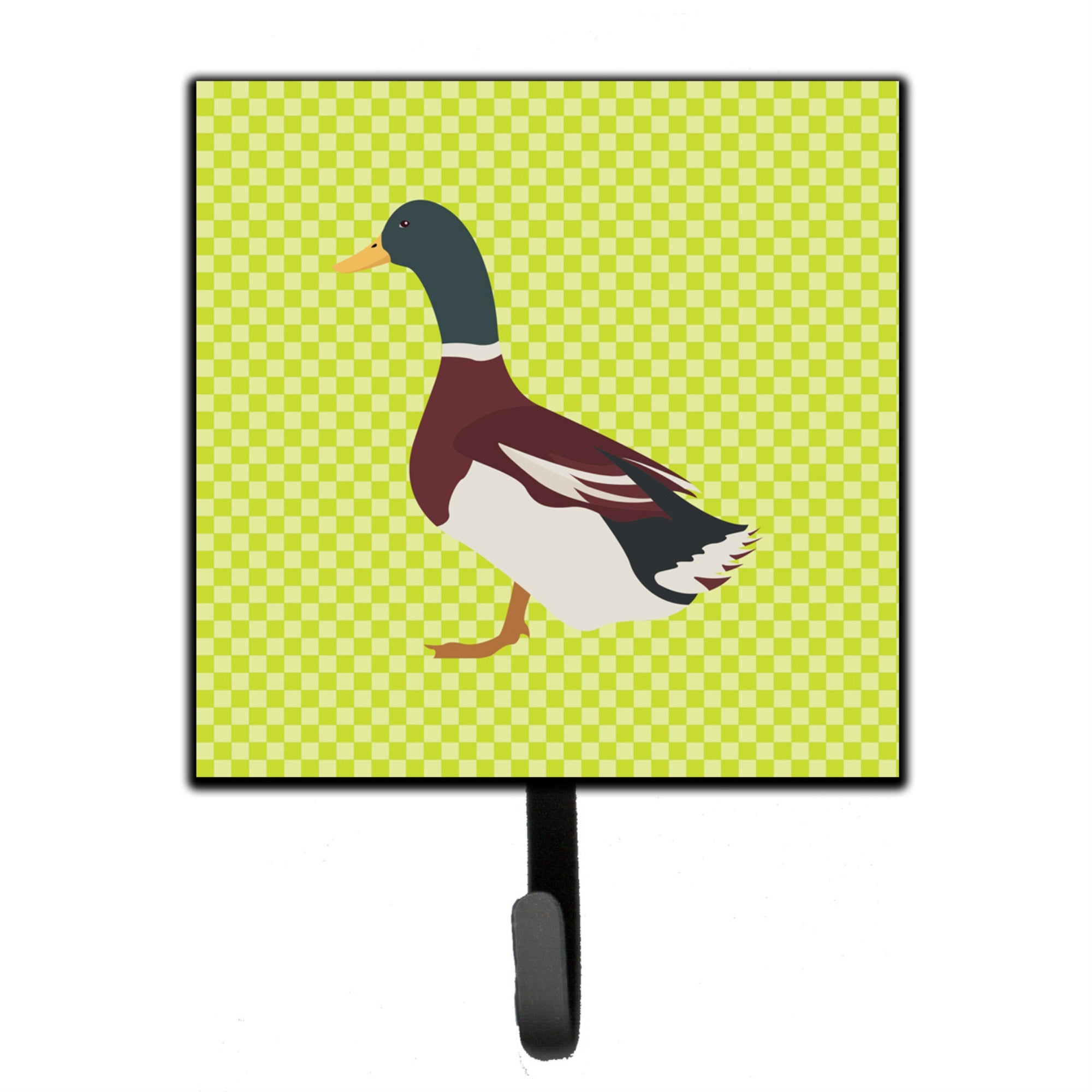 Caroline'S Treasures Rouen Duck Green Wall Hook, Small, Multicolor
