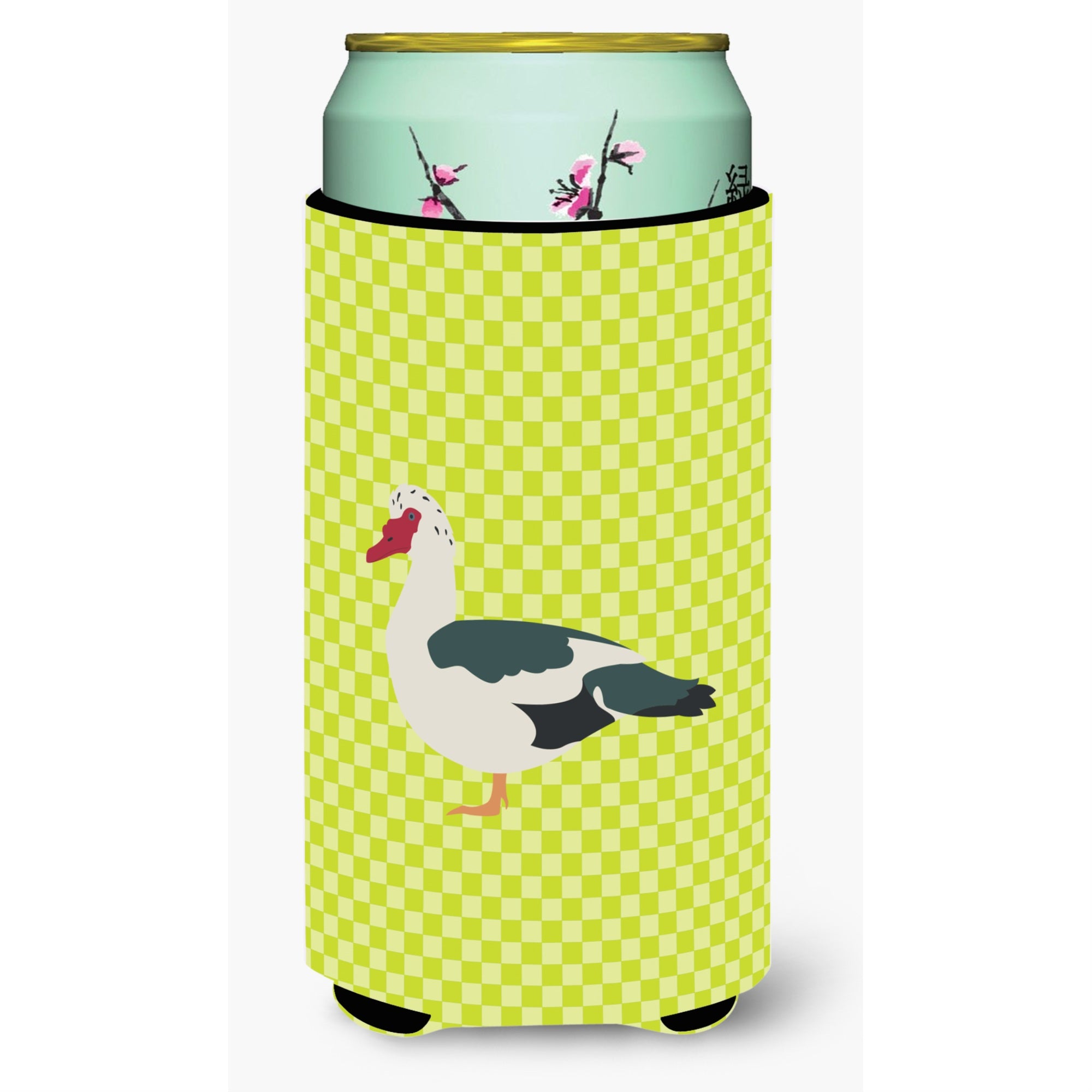 Caroline'S Treasures Muscovy Duck Green Decorative Can Hugger, Tall Boy, Multicolor