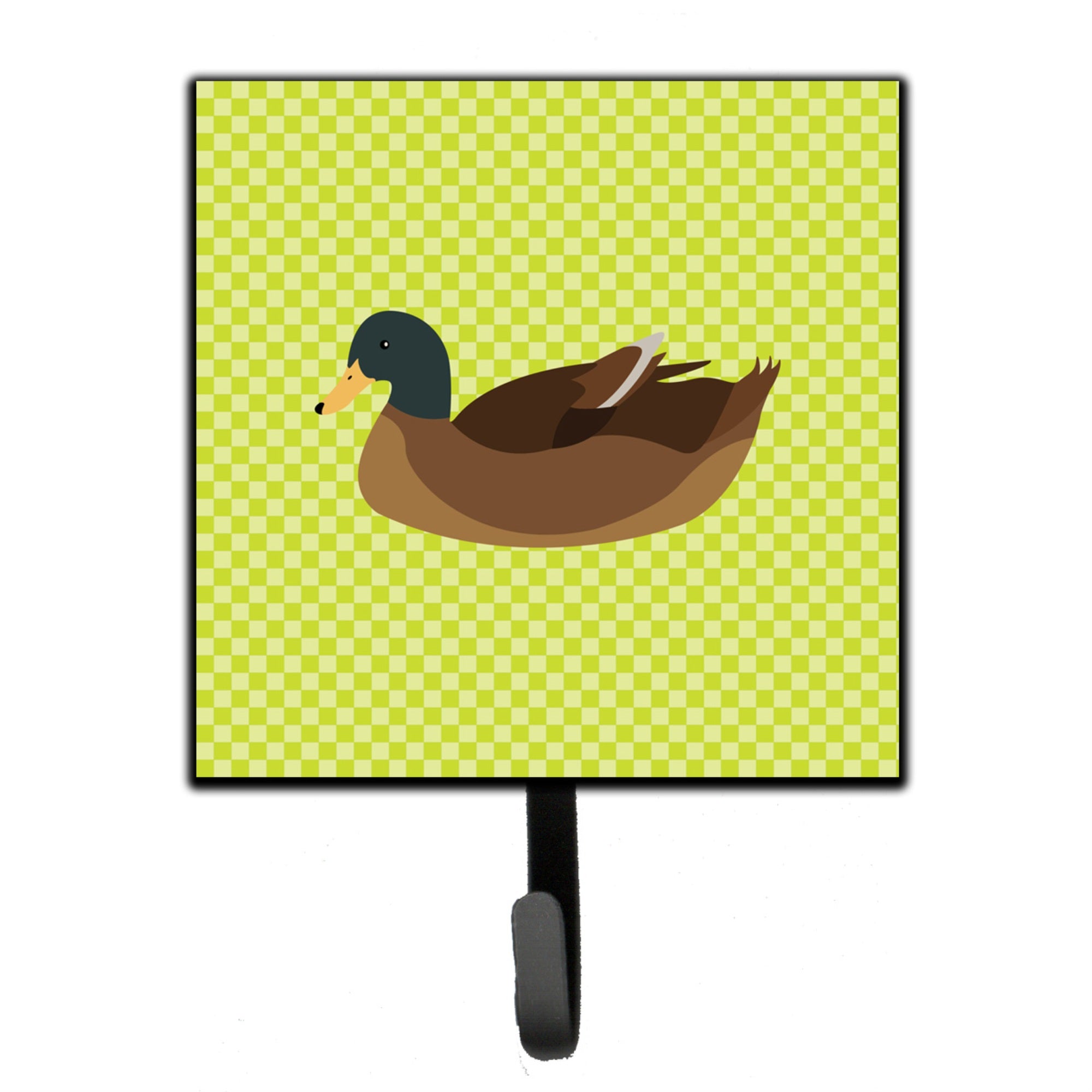 Caroline'S Treasures Khaki Campbell Duck Green Wall Hook, Small, Multicolor