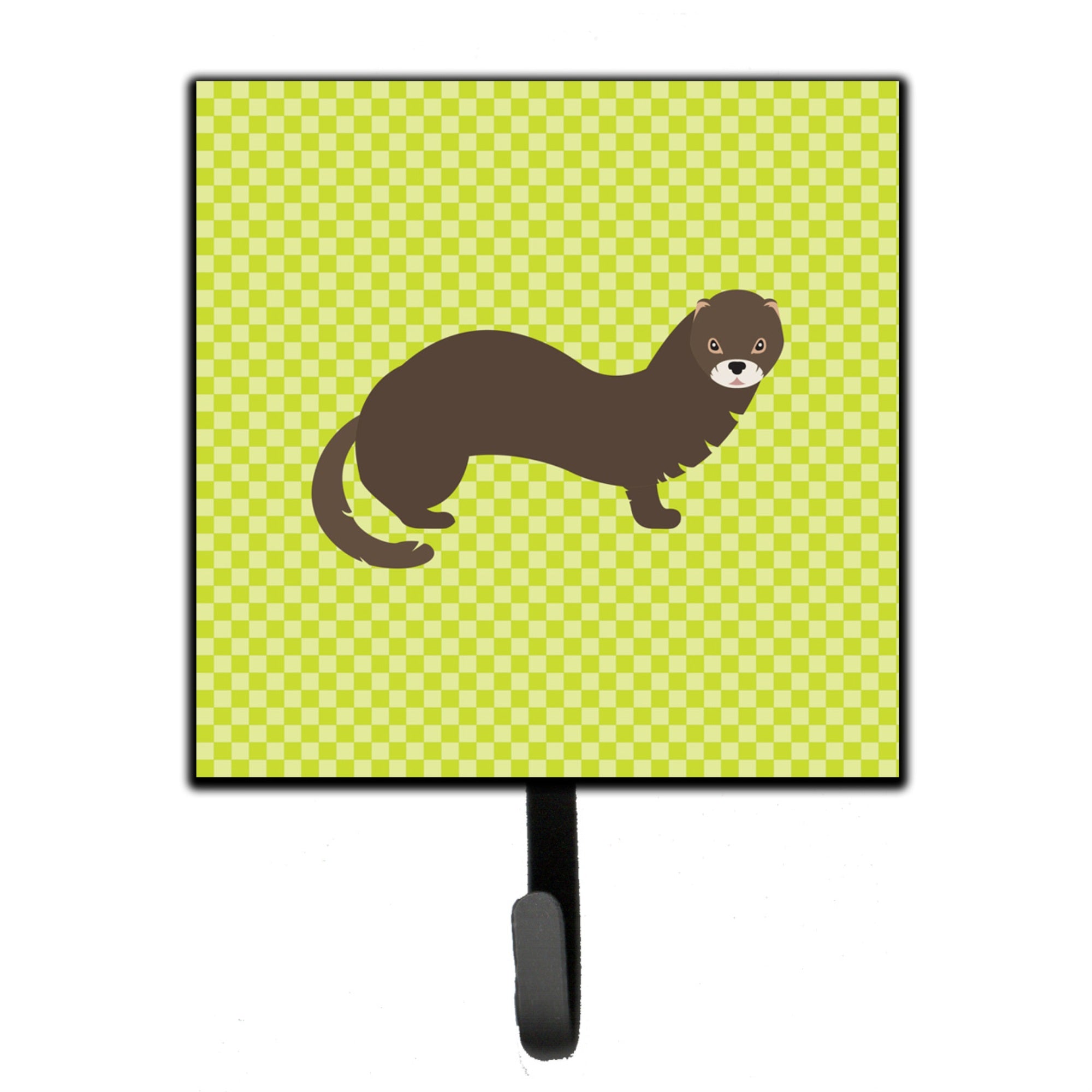 Caroline'S Treasures Russian Or European Mink Green Wall Hook, Small, Multicolor