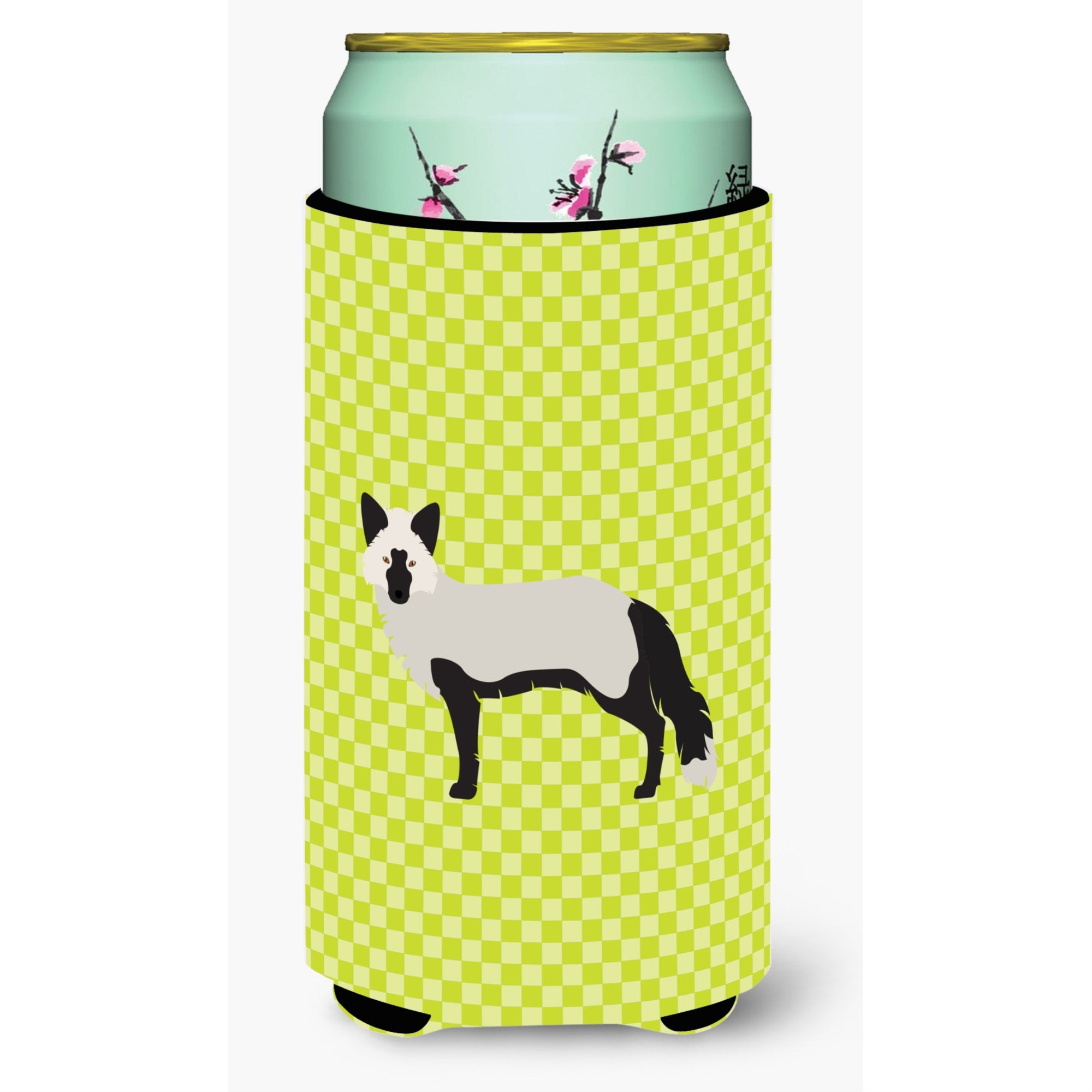 Caroline'S Treasures Silver Fox Green Decorative Can Hugger, Tall Boy, Multicolor