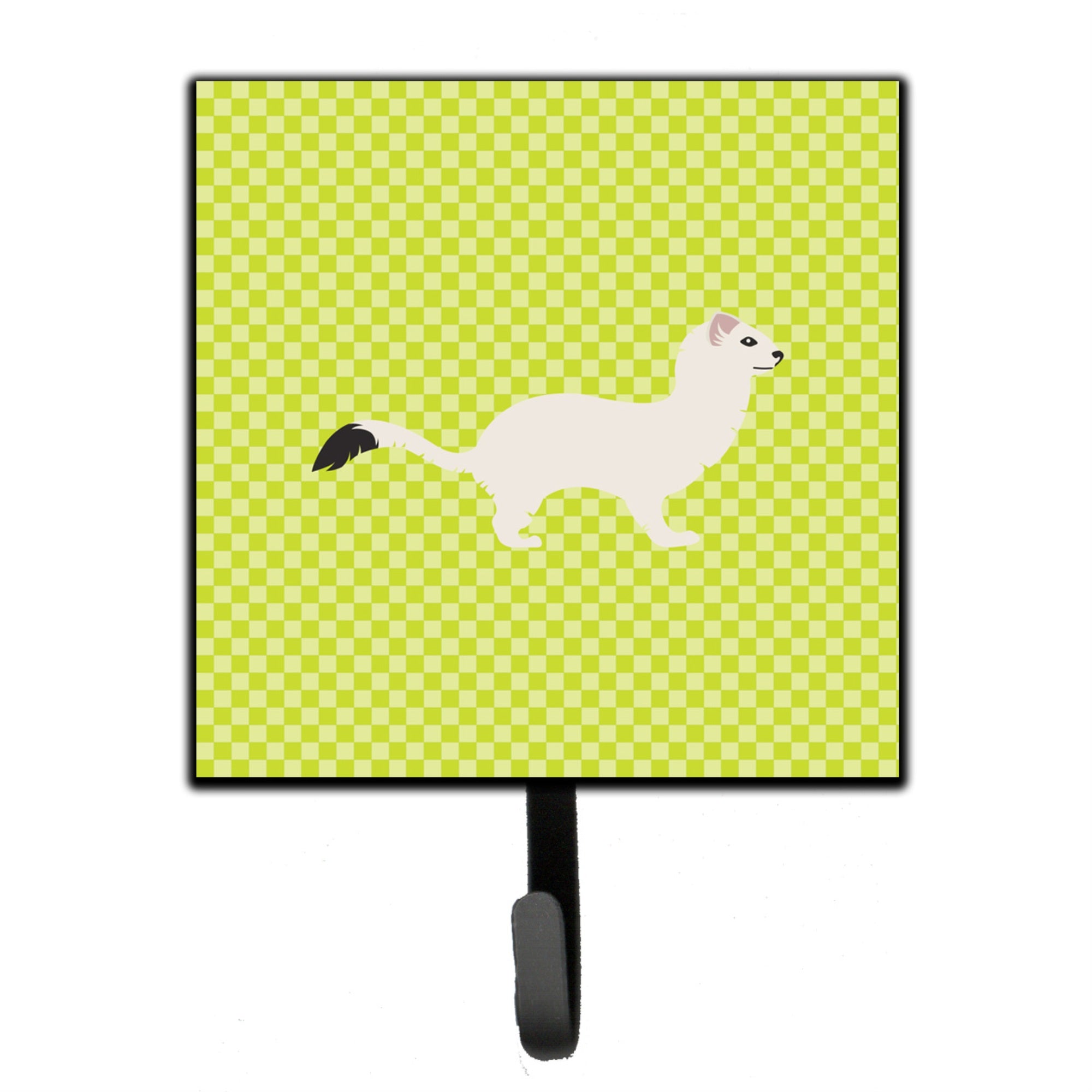 Caroline'S Treasures Stoat Short-Tailed Weasel Green Wall Hook, Small, Multicolor