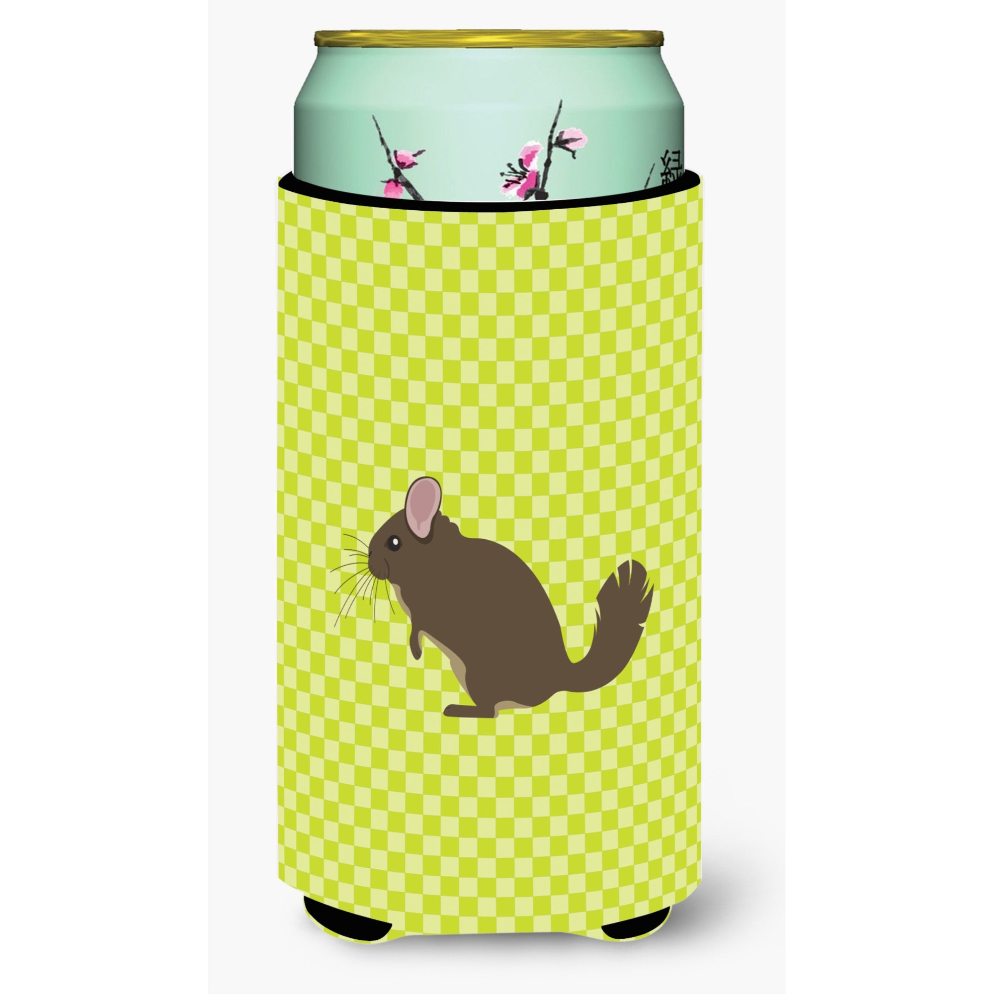Caroline'S Treasures Chinchilla Green Decorative Can Hugger, Tall Boy, Multicolor