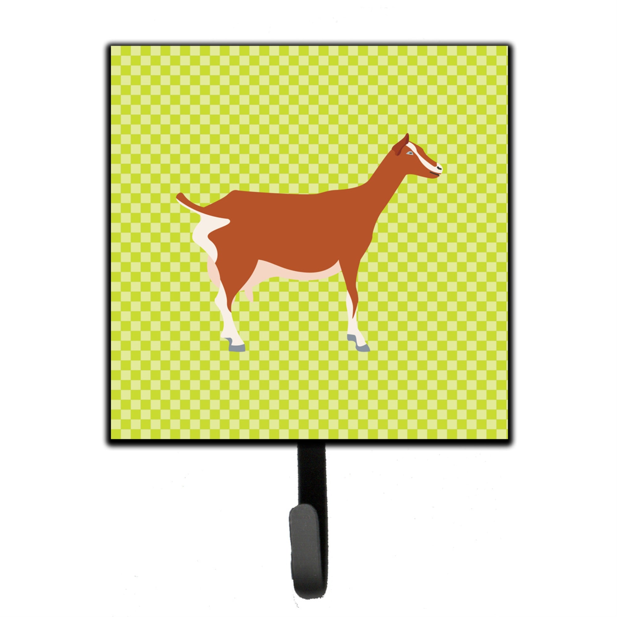 Caroline'S Treasures Toggenburger Goat Green Wall Hook, Small, Multicolor