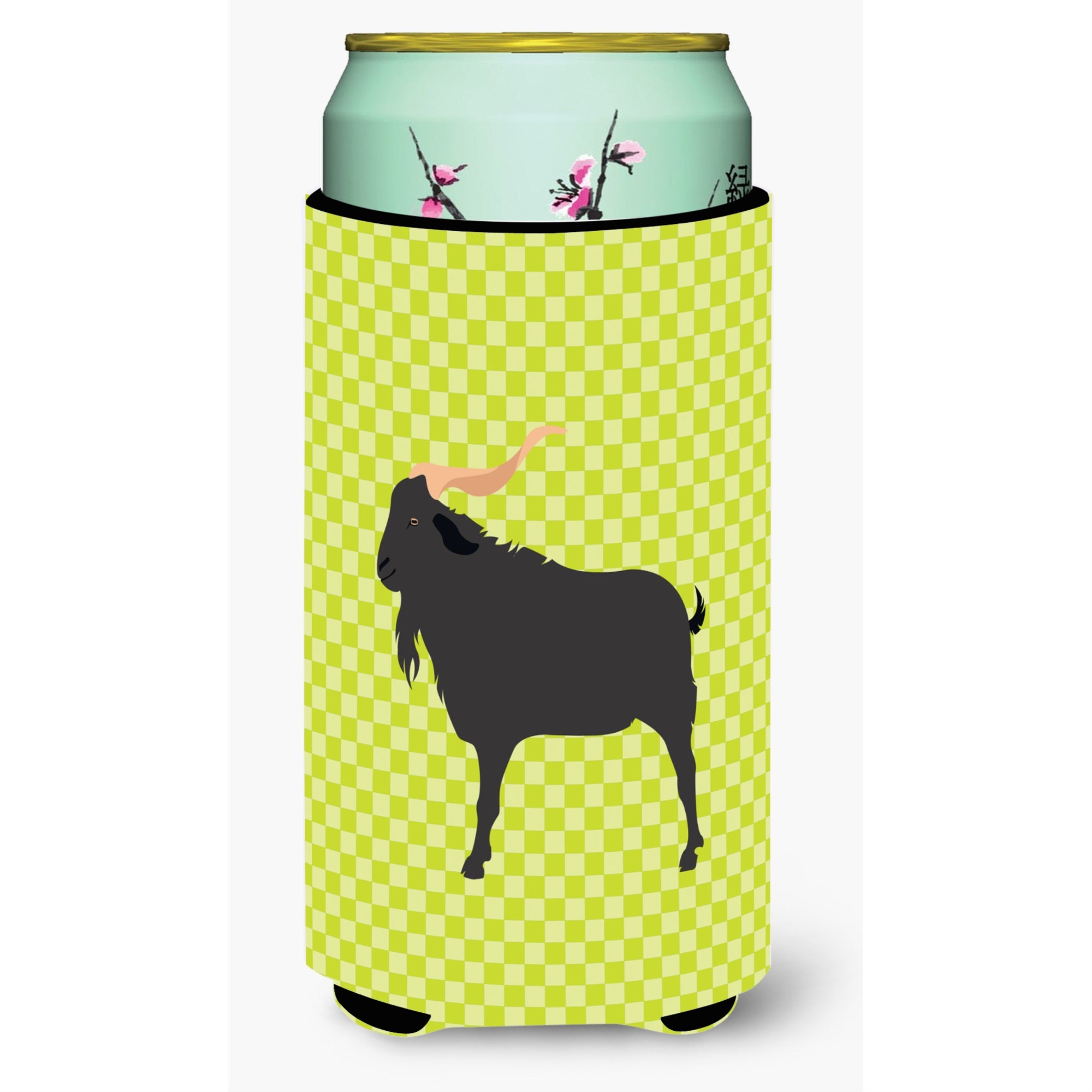 Caroline'S Treasures Verata Goat Green Decorative Can Hugger, Tall Boy, Multicolor