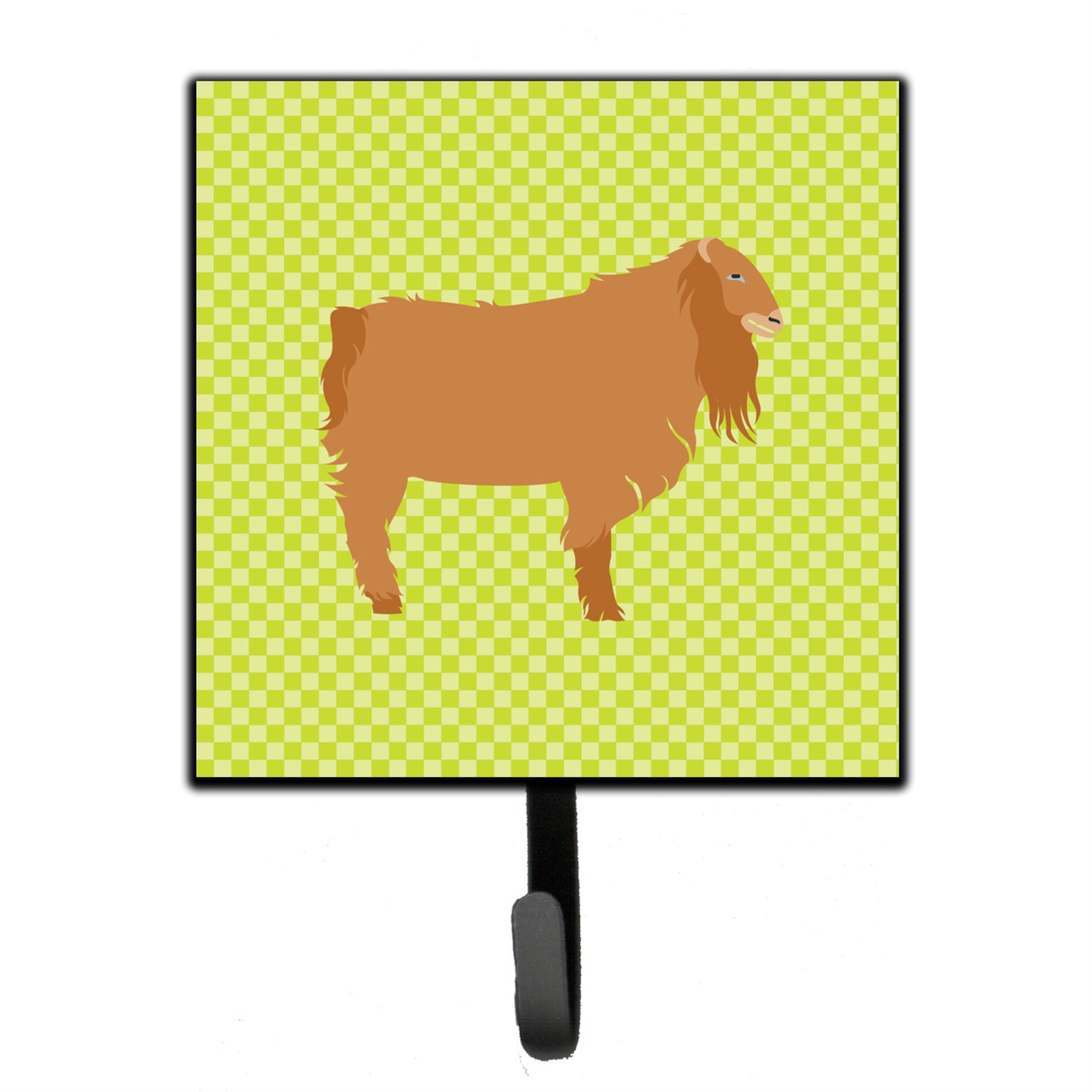 Caroline'S Treasures American Lamancha Goat Green Wall Hook, Small, Multicolor