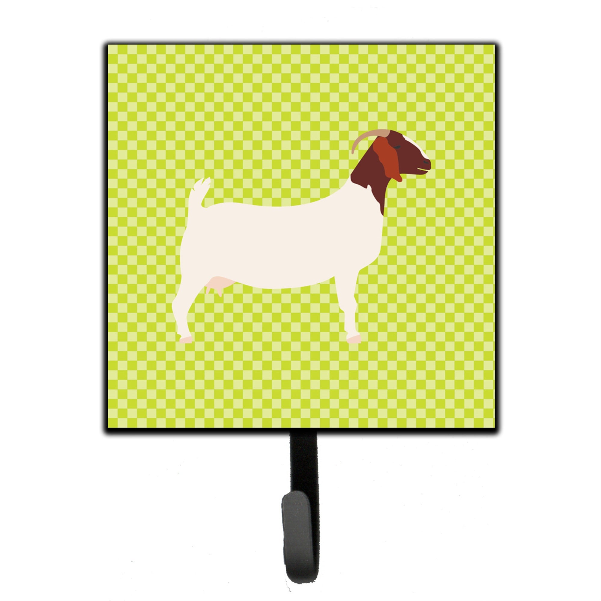 Caroline'S Treasures Boer Goat Green Wall Hook, Small, Multicolor