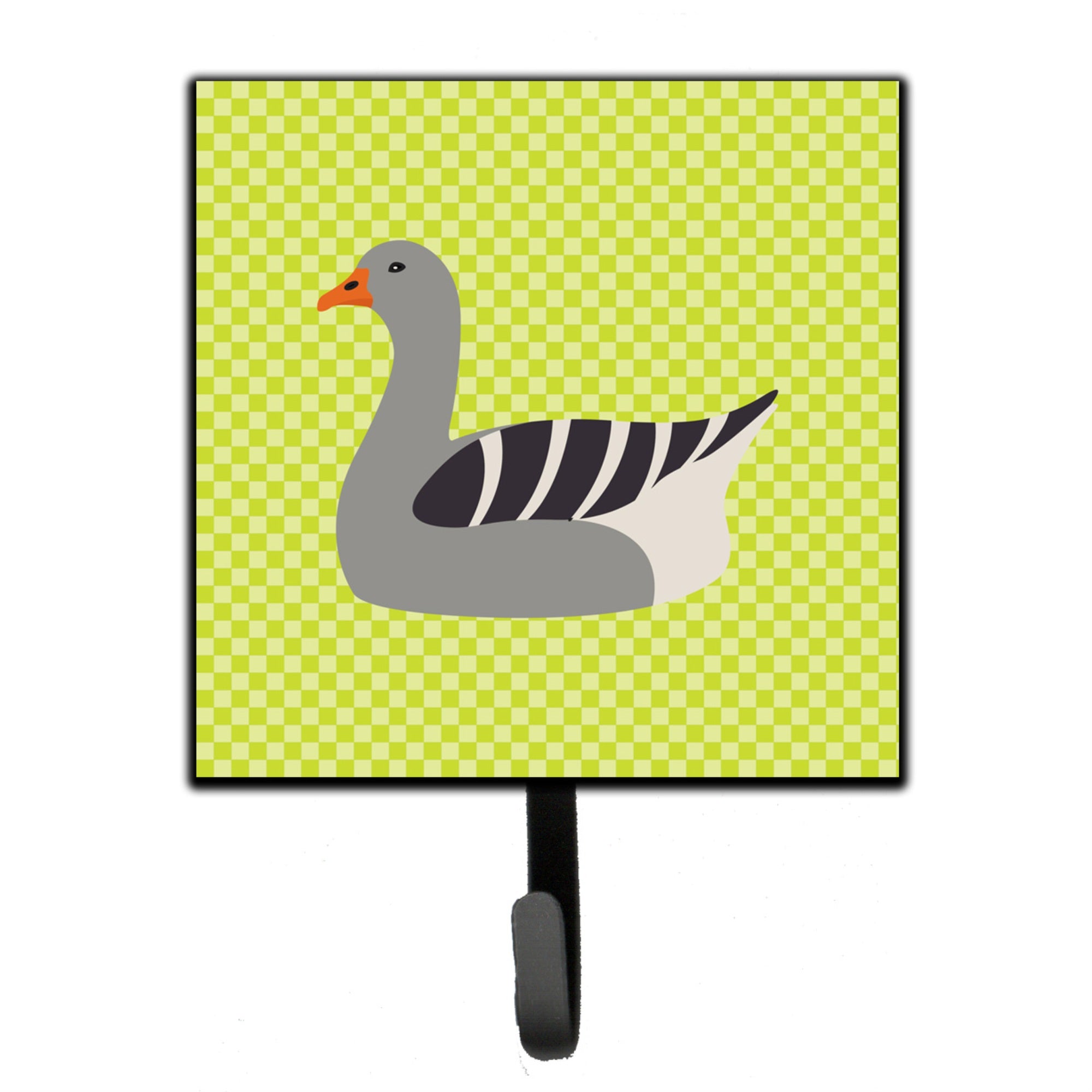 Caroline'S Treasures Pilgrim Goose Green Wall Hook, Small, Multicolor