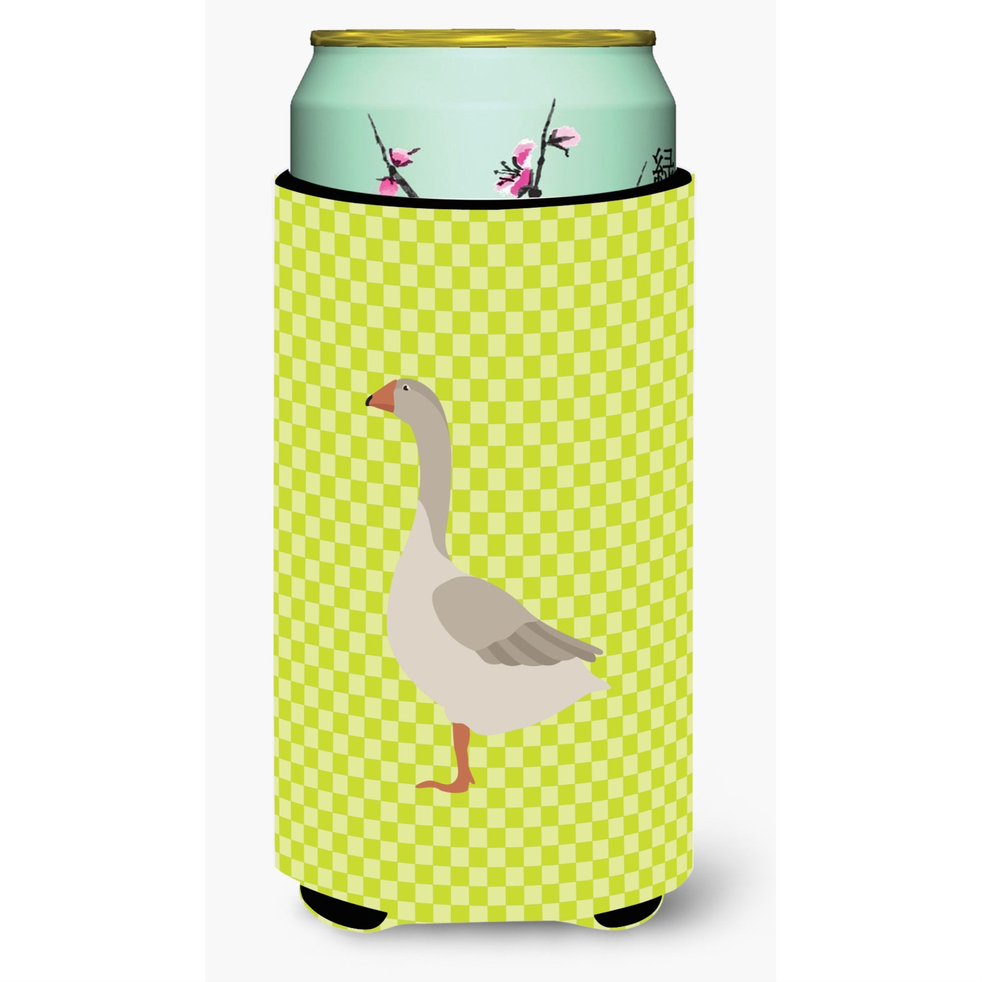 Caroline'S Treasures Steinbacher Goose Green Decorative Can Hugger, Tall Boy, Multicolor