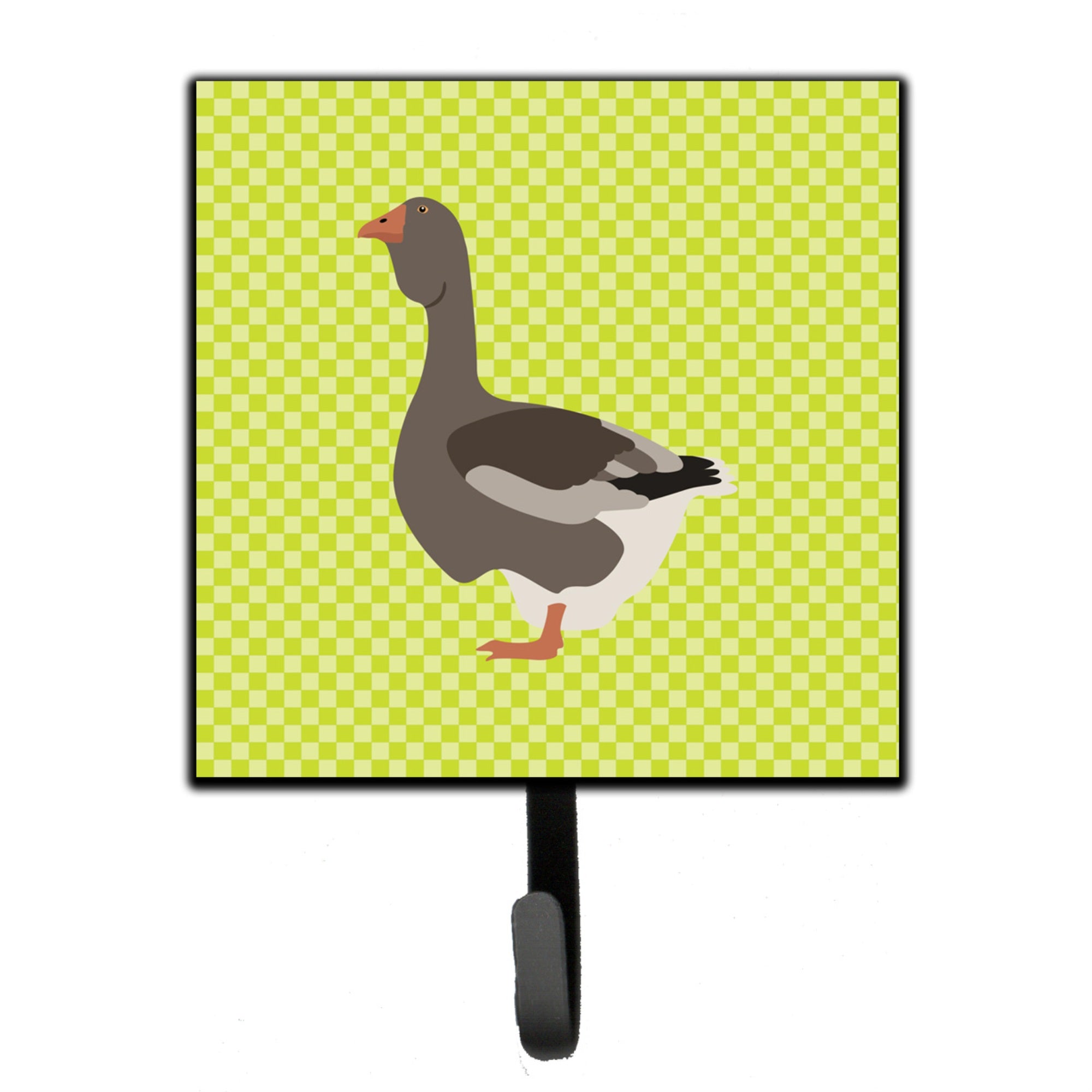 Caroline'S Treasures Toulouse Goose Green Wall Hook, Small, Multicolor