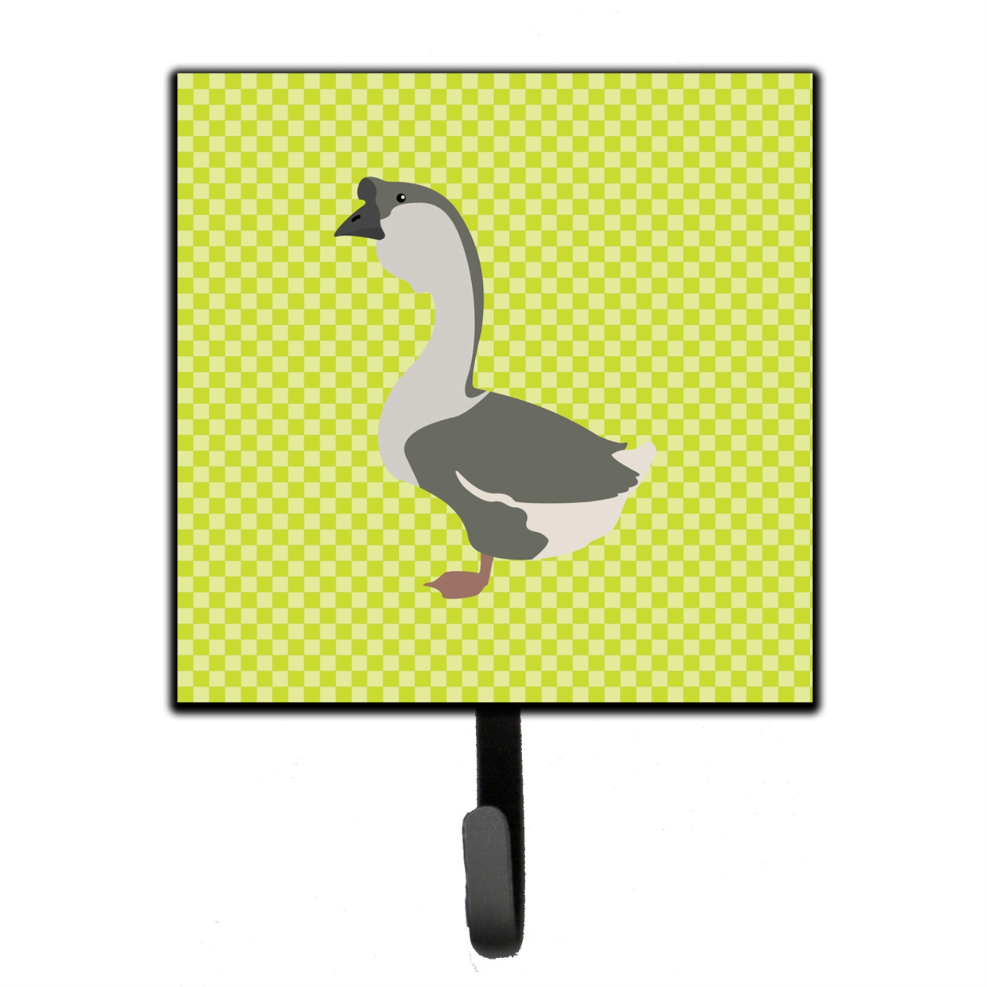 Caroline'S Treasures African Goose Green Wall Hook, Small, Multicolor