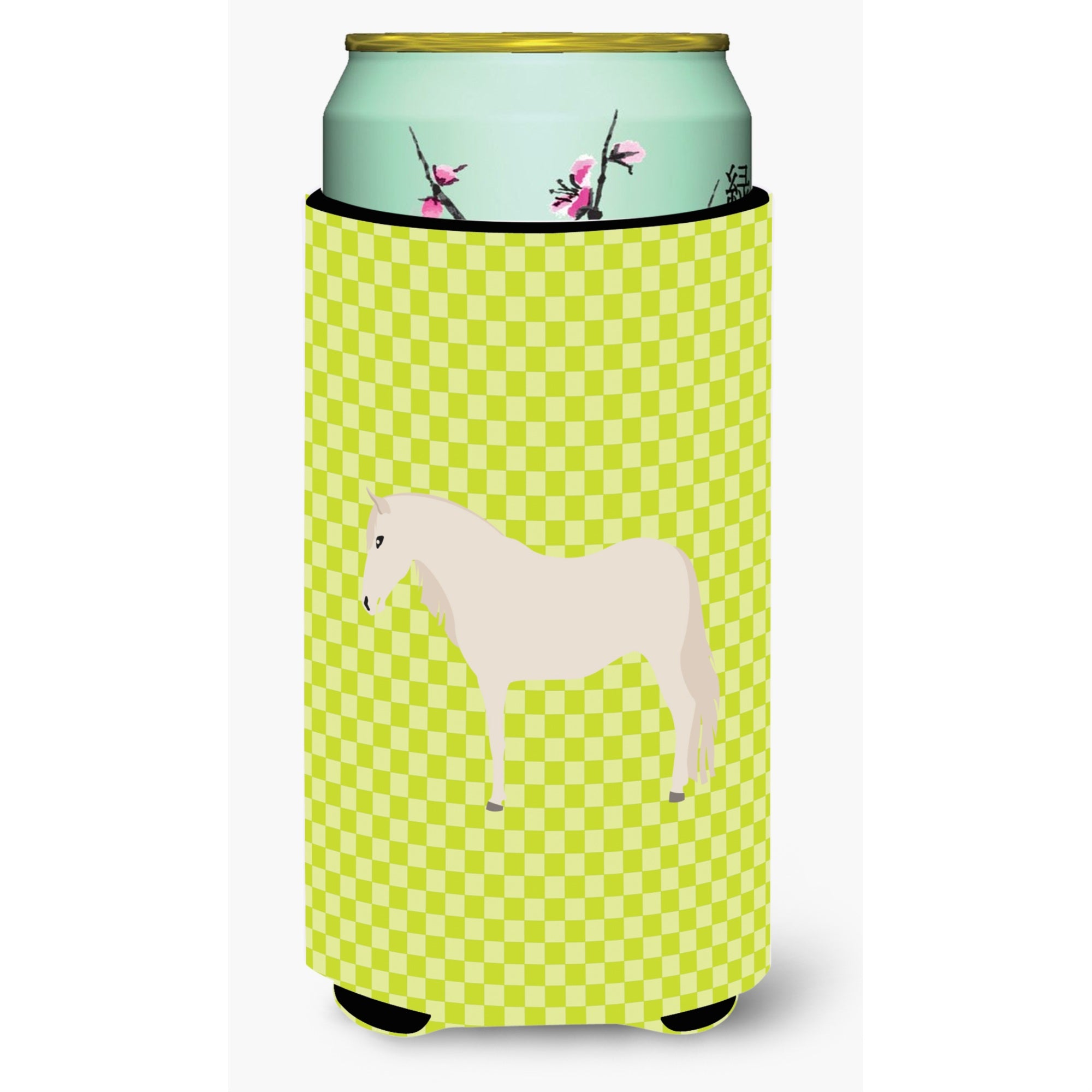 Caroline'S Treasures Paso Fino Horse Green Decorative Can Hugger, Tall Boy, Multicolor