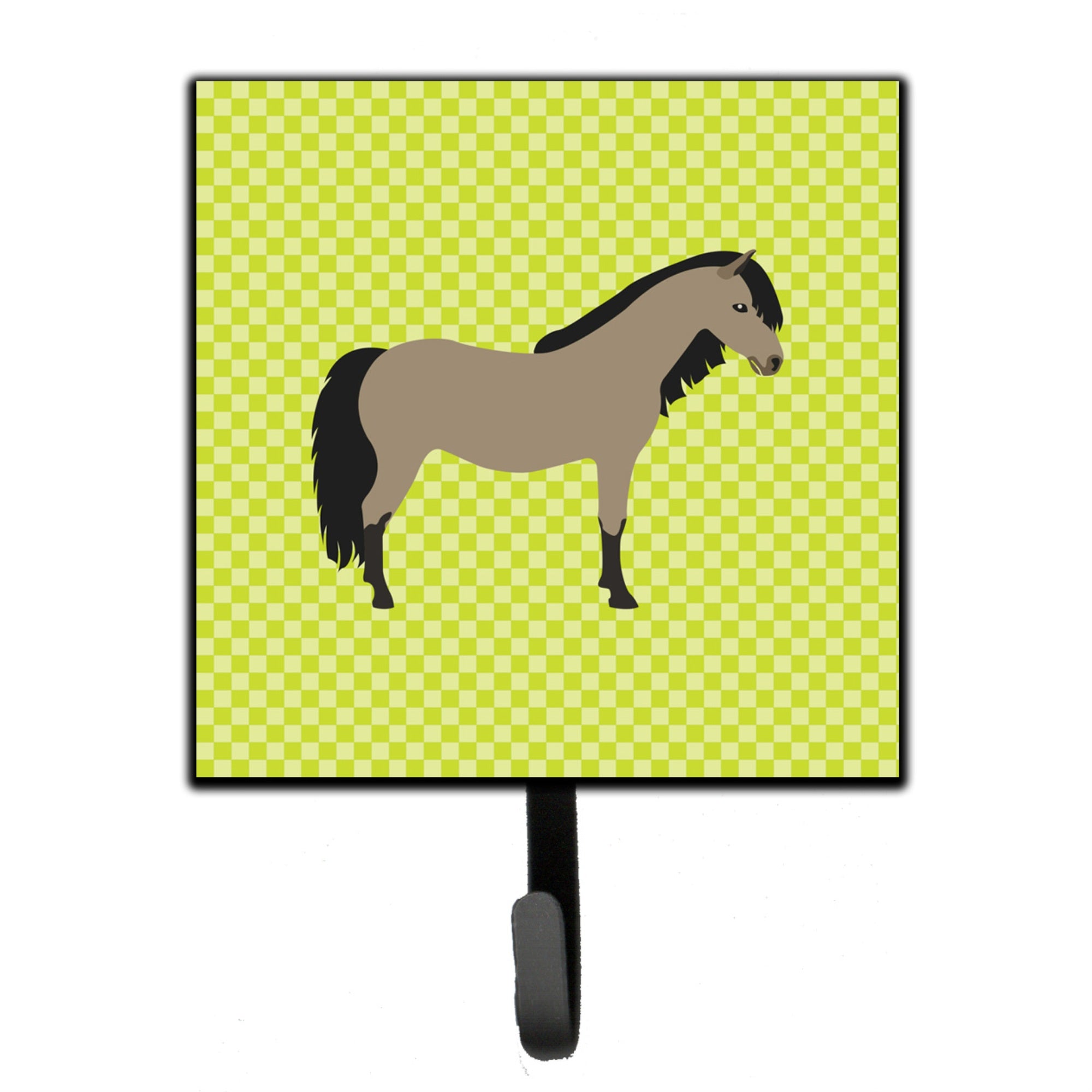 Caroline'S Treasures Welsh Pony Horse Green Wall Hook, Small, Multicolor