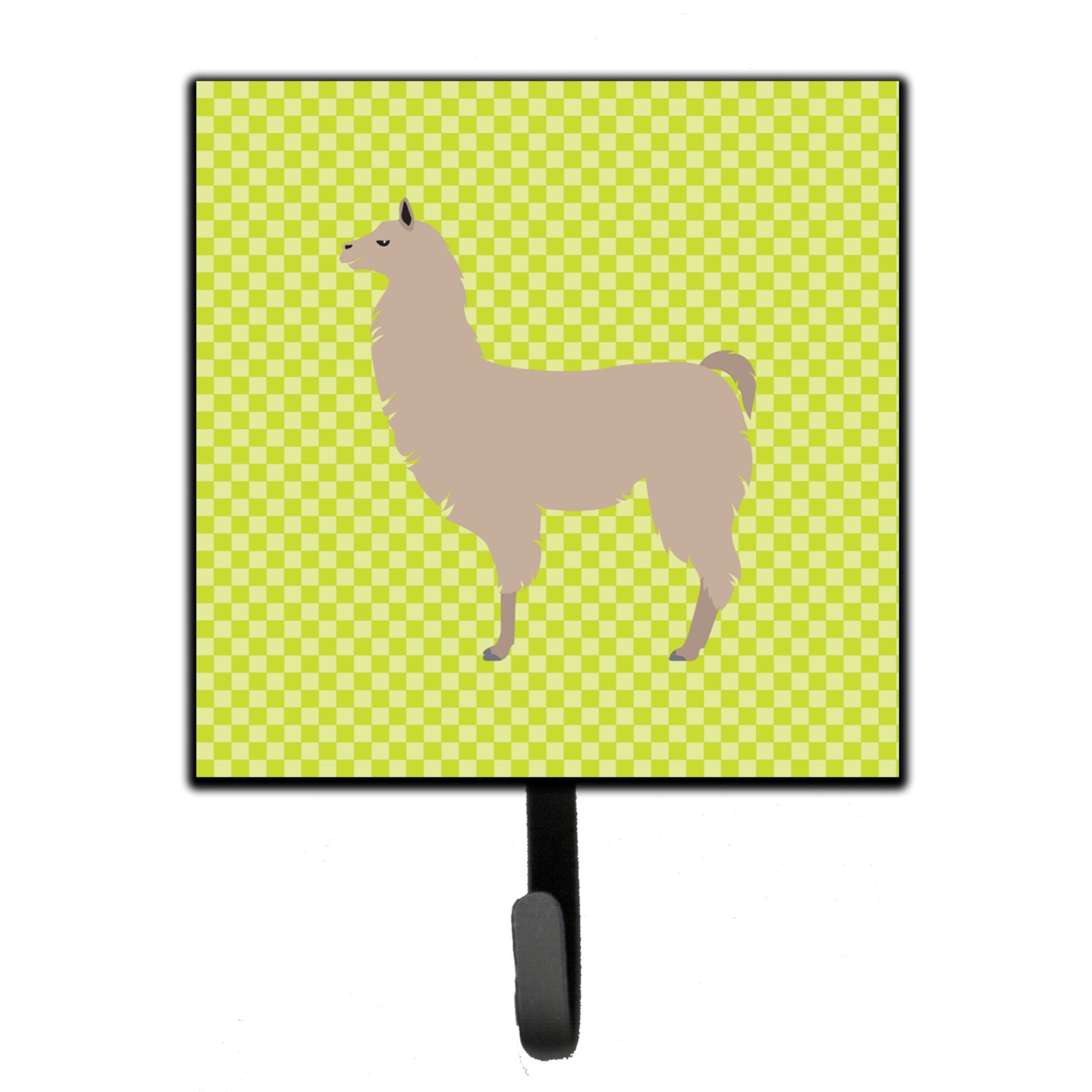 Caroline'S Treasures Llama Green Wall Hook, Small, Multicolor