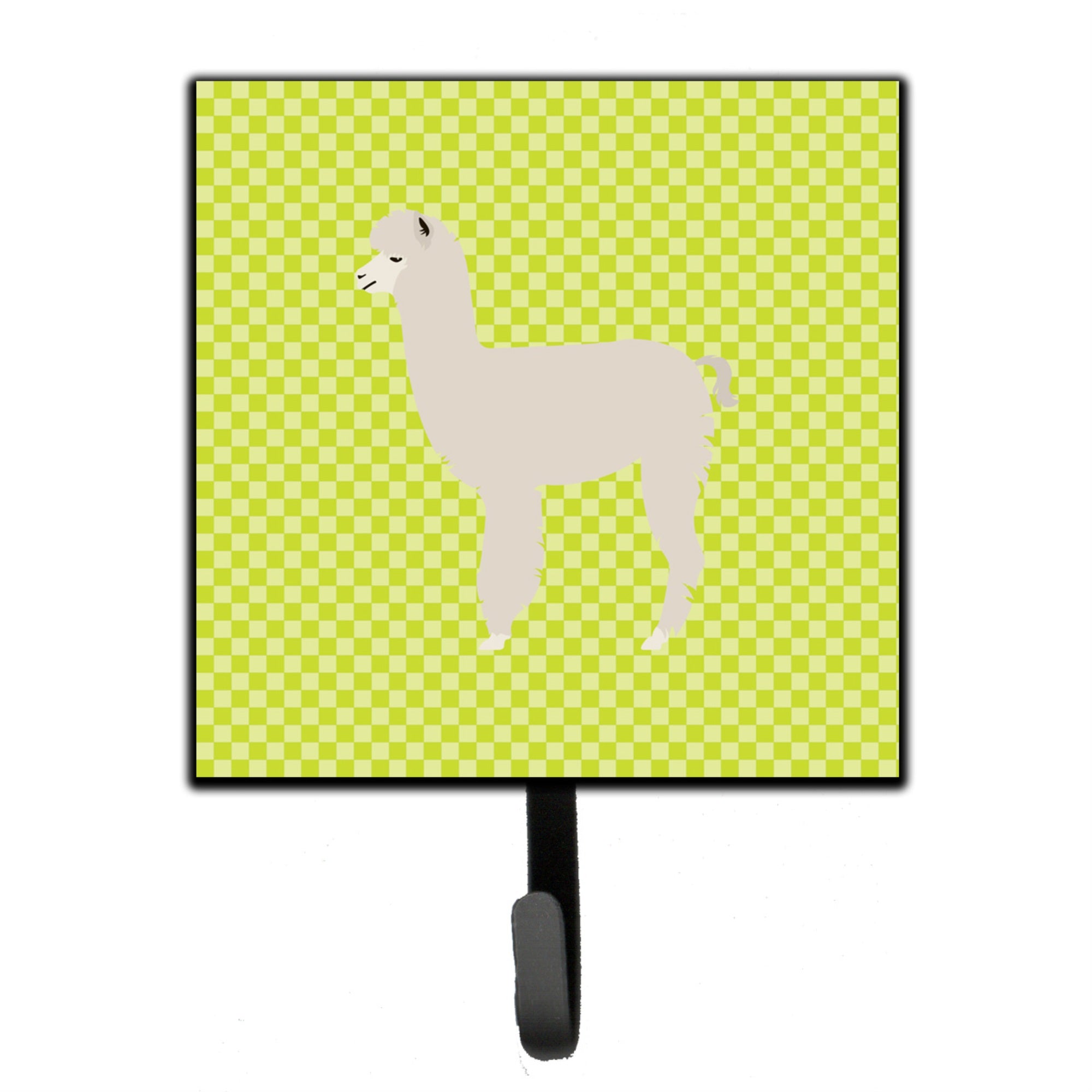 Caroline'S Treasures Alpaca Green Wall Hook, Small, Multicolor