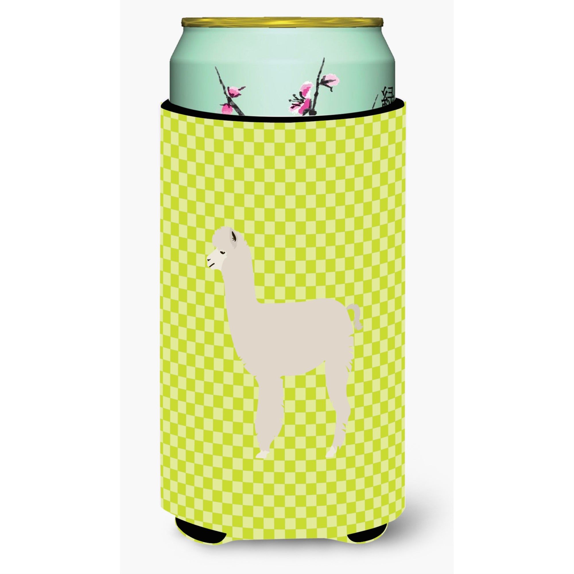 Caroline'S Treasures Alpaca Green Decorative Can Hugger, Tall Boy, Multicolor