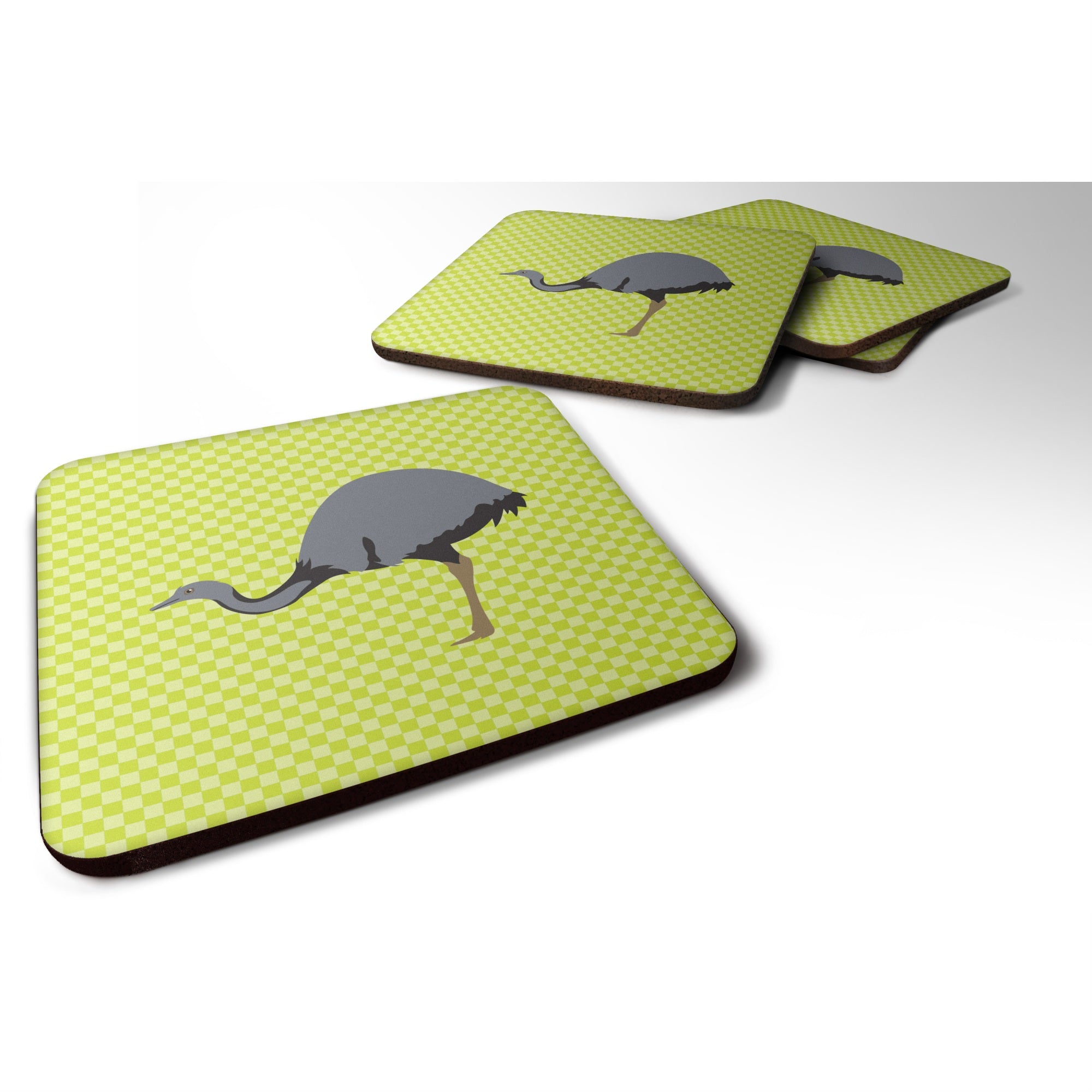 Caroline'S Treasures Rhea Green Decorative Coasters, 3.5, Multicolor