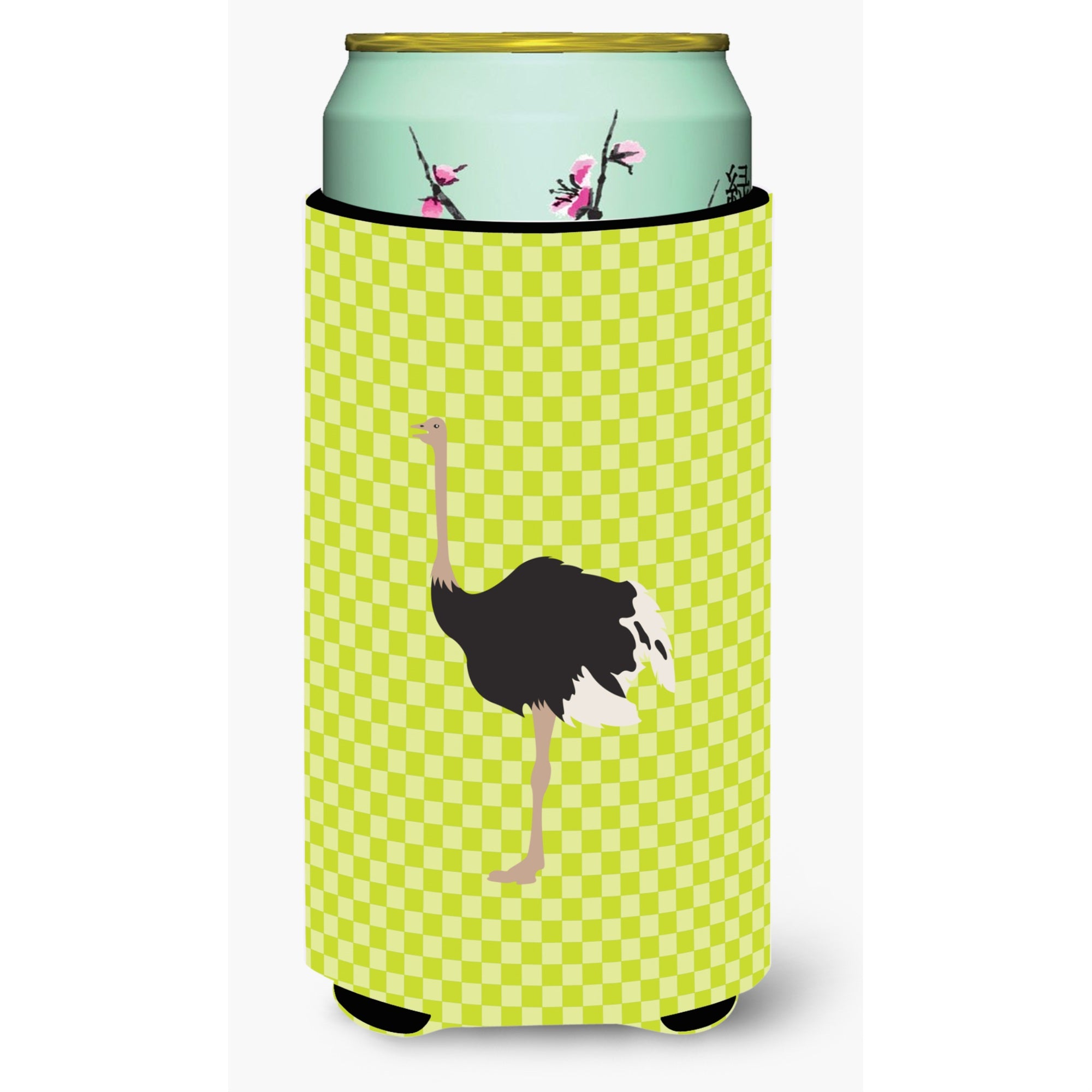 Caroline'S Treasures Common Ostrich Green Decorative Can Hugger, Tall Boy, Multicolor