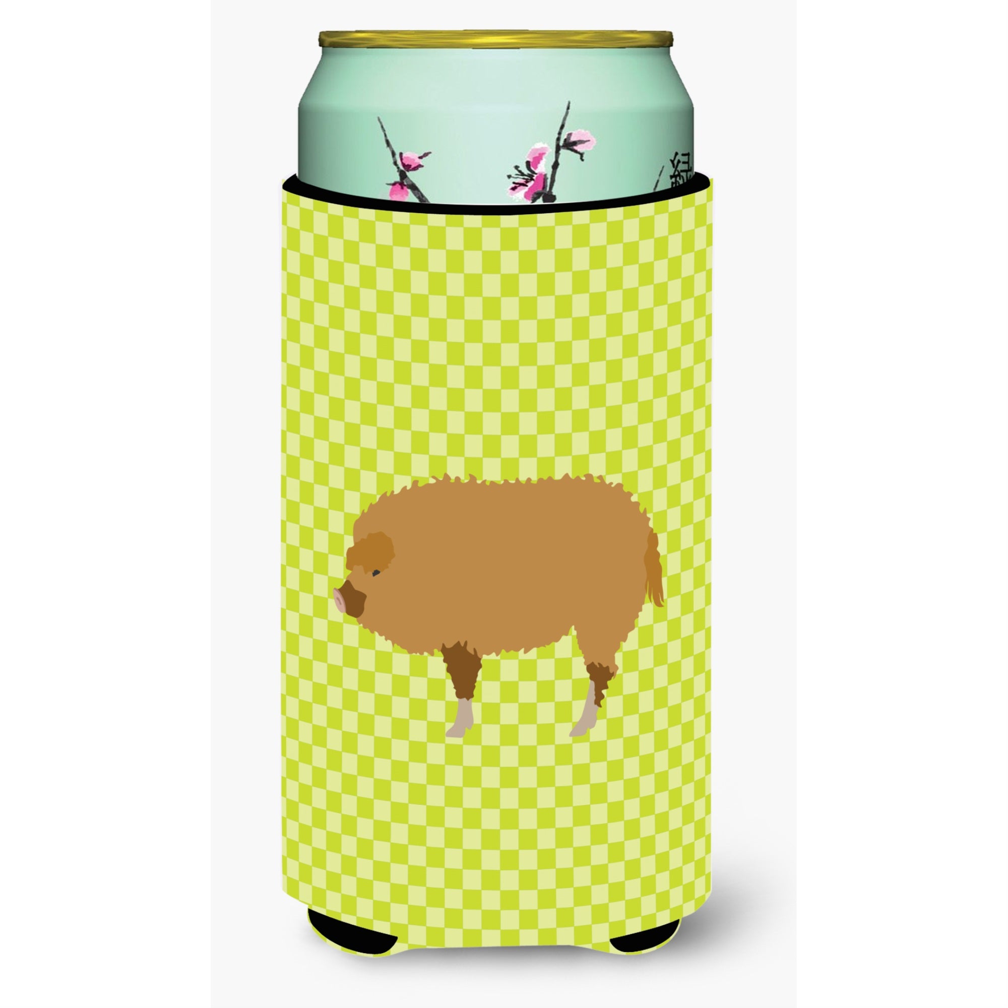 Caroline'S Treasures Hungarian Mangalica Pig Green Decorative Can Hugger, Tall Boy, Multicolor