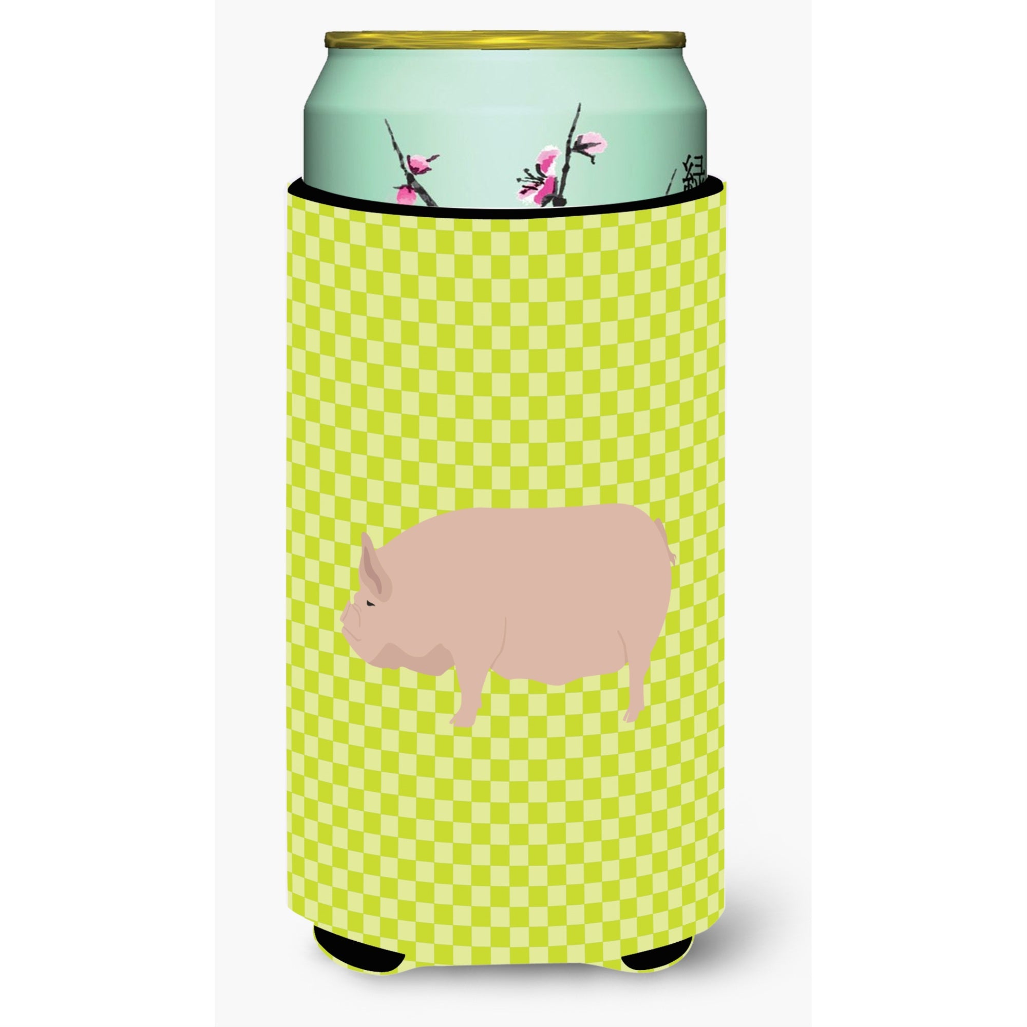 Caroline'S Treasures Welsh Pig Green Decorative Can Hugger, Tall Boy, Multicolor