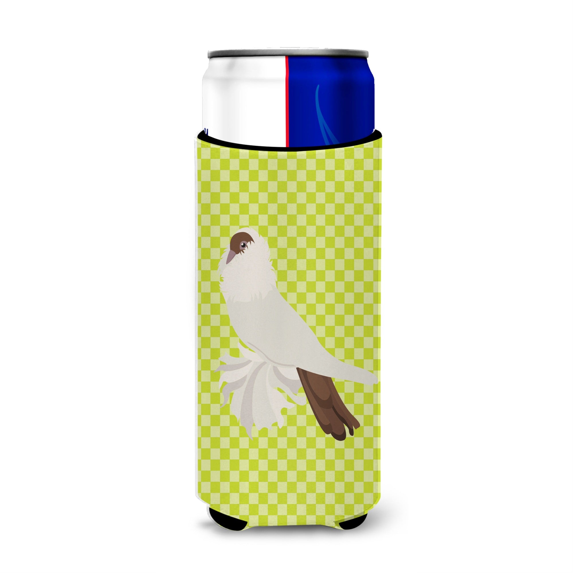 Caroline'S Treasures German Helmet Pigeon Green Decorative Can Hugger, Slim, Multicolor