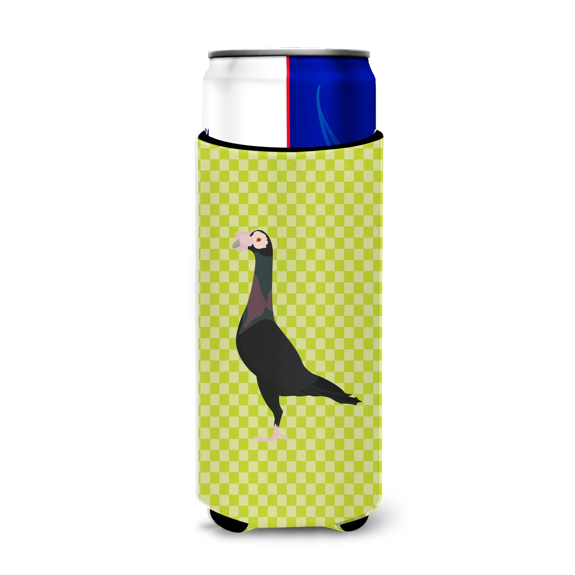 Caroline'S Treasures English Carrier Pigeon Green Decorative Can Hugger, Slim, Multicolor