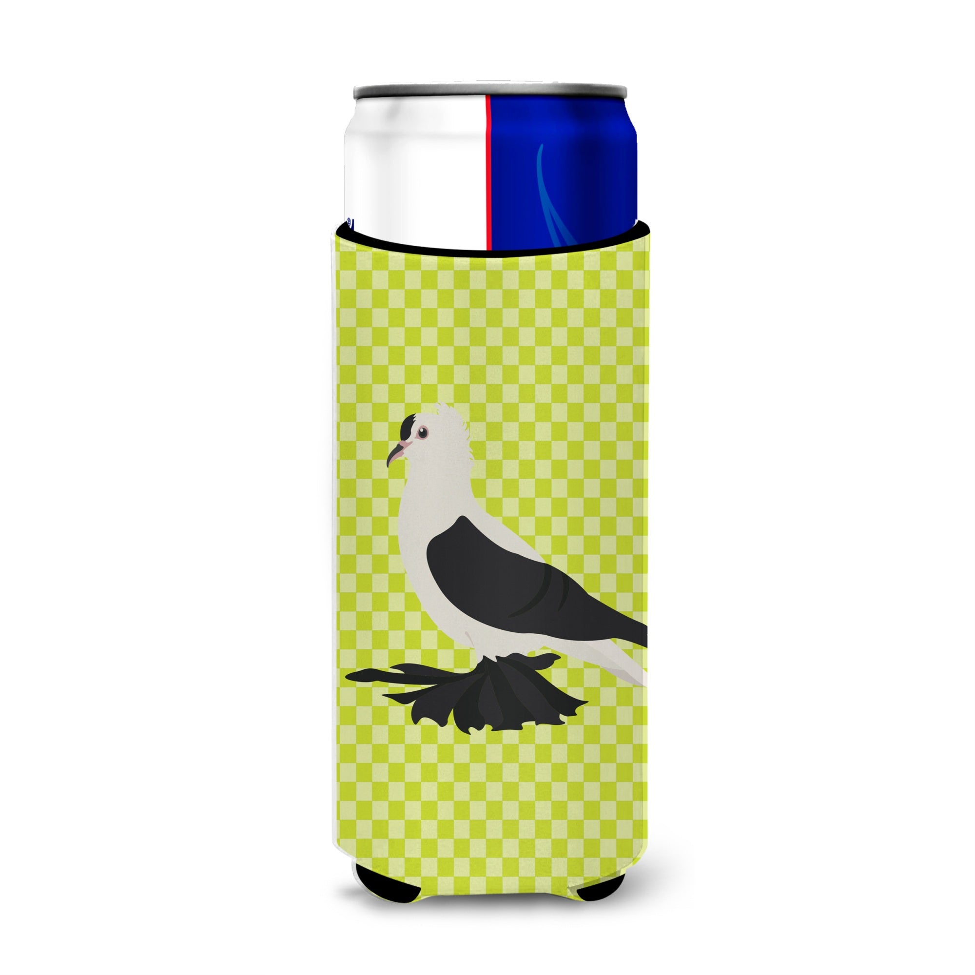 Caroline'S Treasures Saxon Fairy Swallow Pigeon Green Decorative Can Hugger, Slim, Multicolor