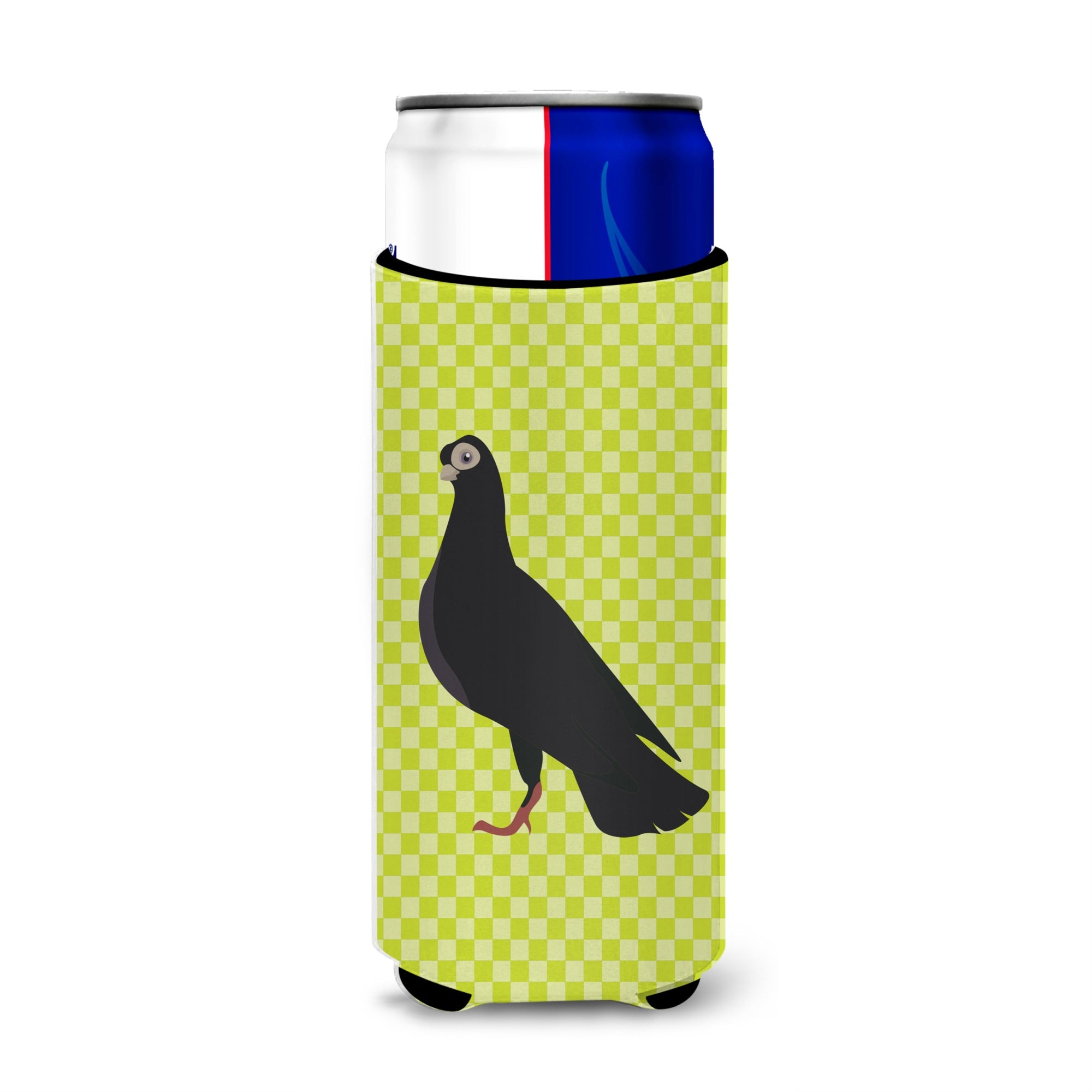 Caroline'S Treasures Budapest Highflyer Pigeon Green Decorative Can Hugger, Slim, Multicolor