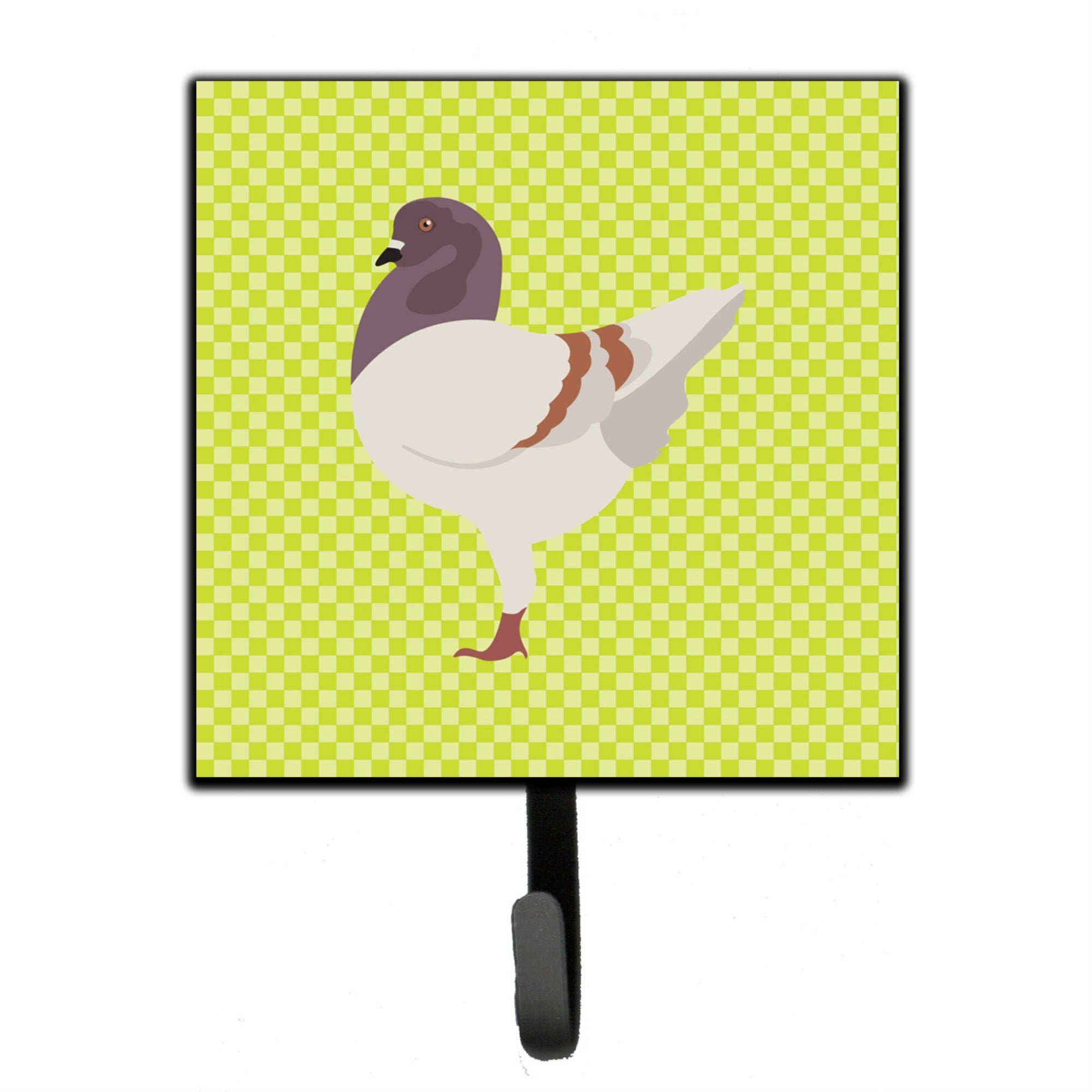 Caroline'S Treasures German Modena Pigeon Green Wall Hook, Small, Multicolor