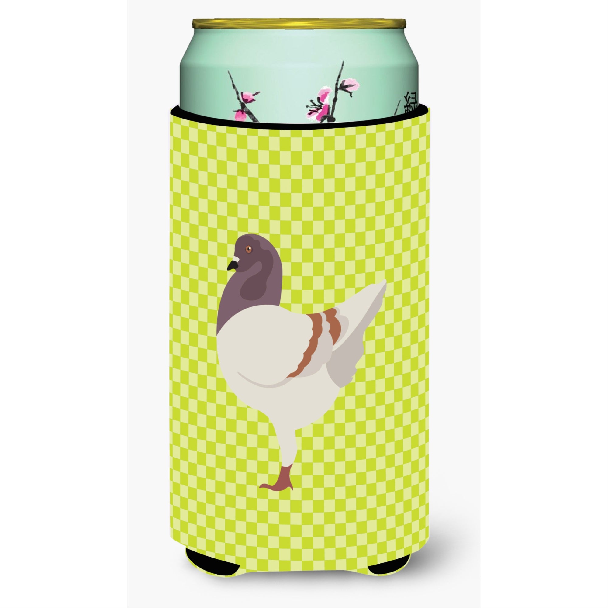 Caroline'S Treasures German Modena Pigeon Green Decorative Can Hugger, Tall Boy, Multicolor