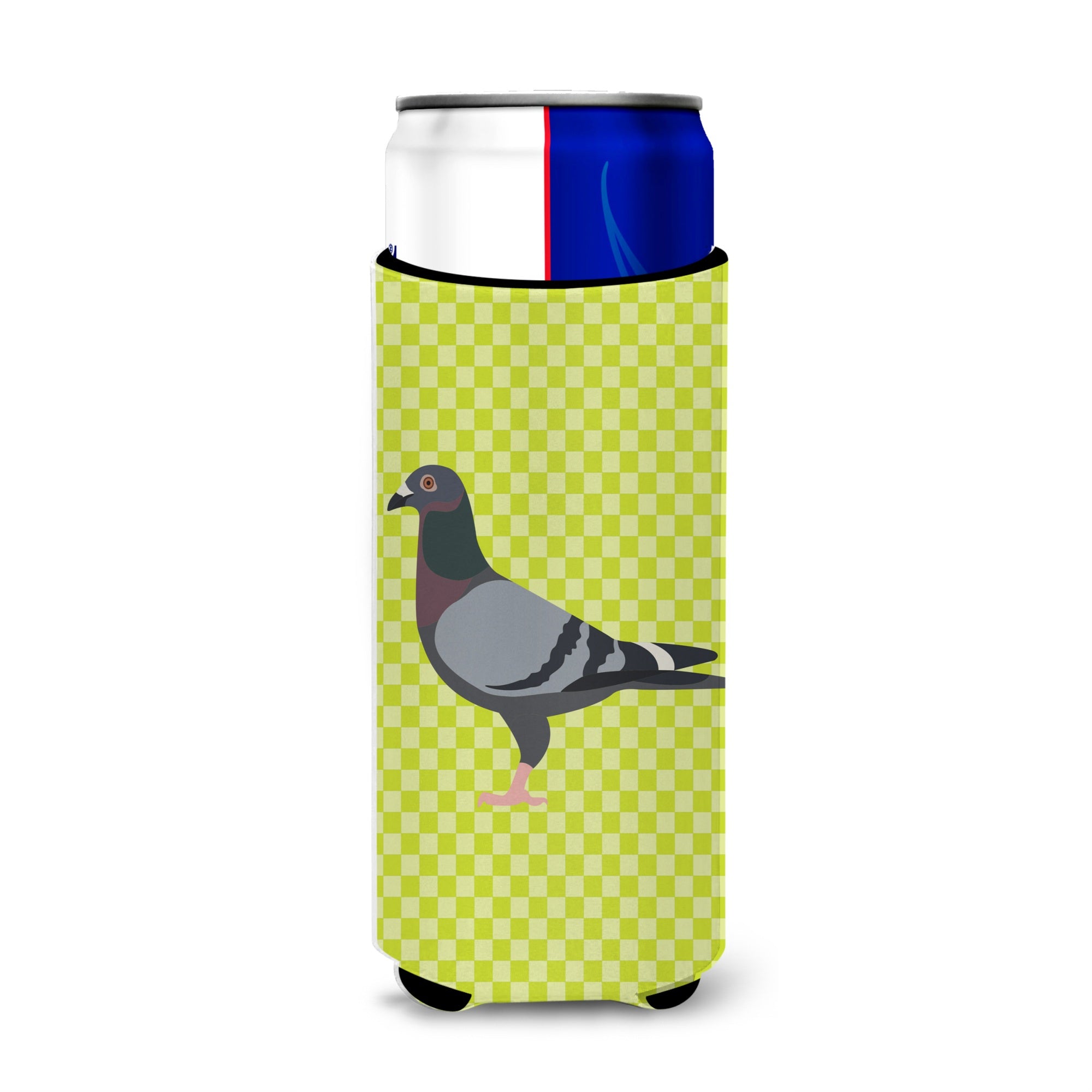Caroline'S Treasures Racing Pigeon Green Decorative Can Hugger, Slim, Multicolor