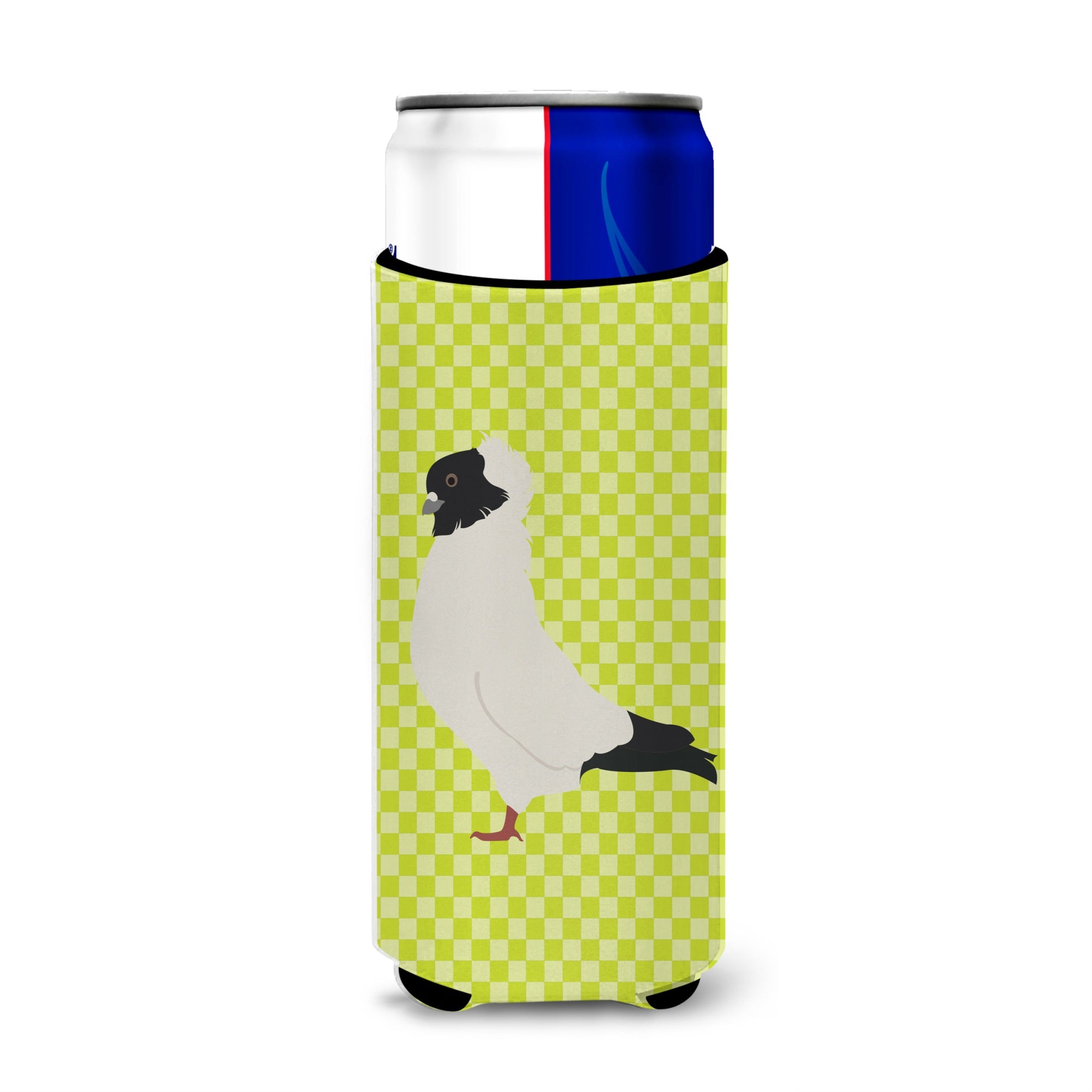 Caroline'S Treasures Nun Pigeon Green Decorative Can Hugger, Slim, Multicolor