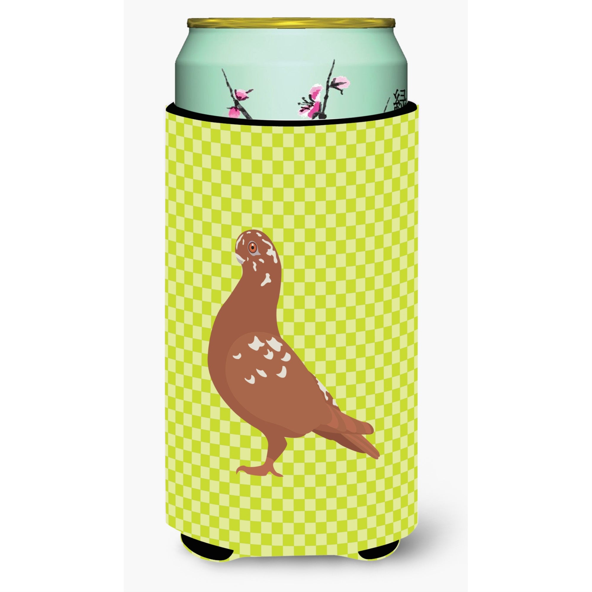 Caroline'S Treasures African Owl Pigeon Green Decorative Can Hugger, Tall Boy, Multicolor