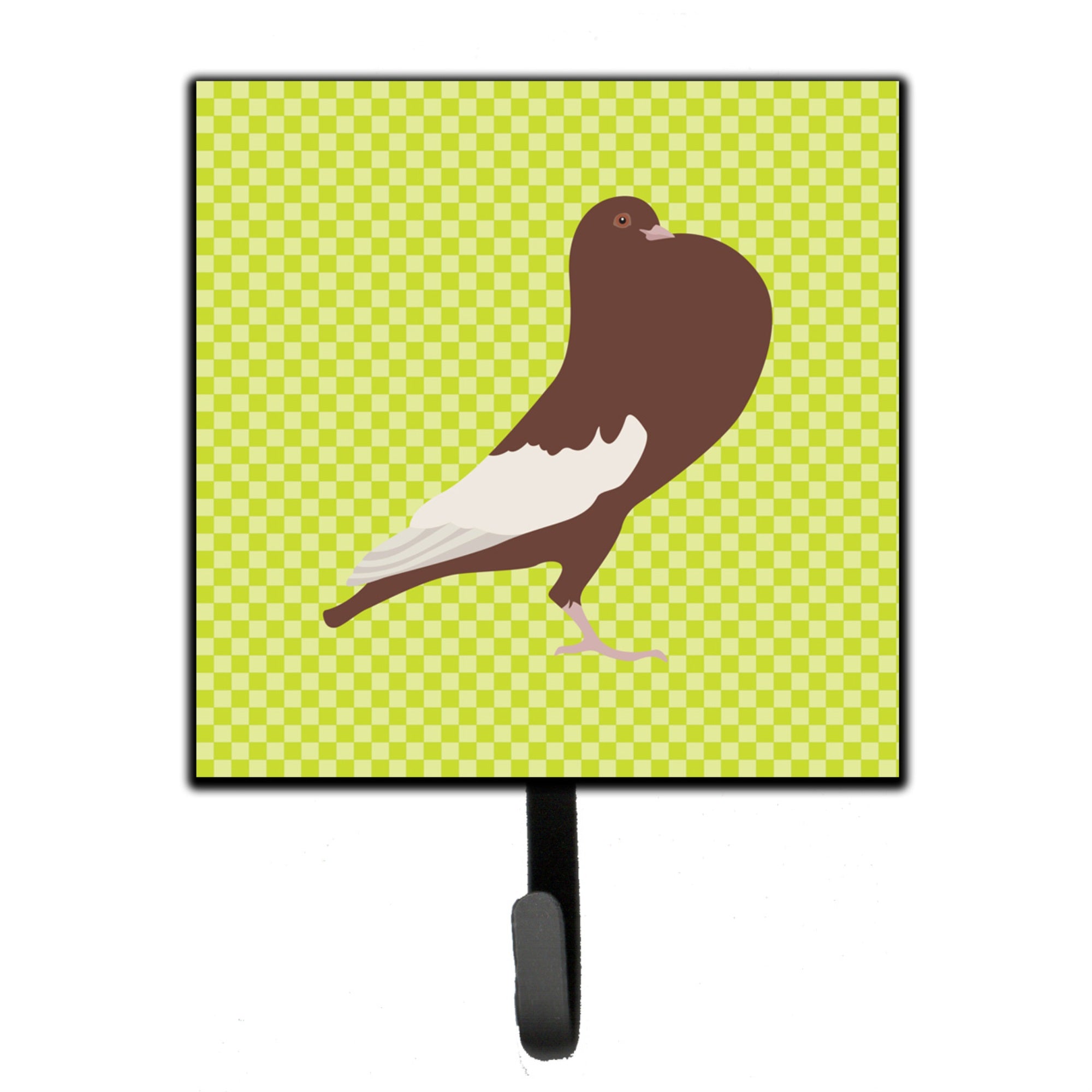Caroline'S Treasures English Pouter Pigeon Green Wall Hook, Small, Multicolor