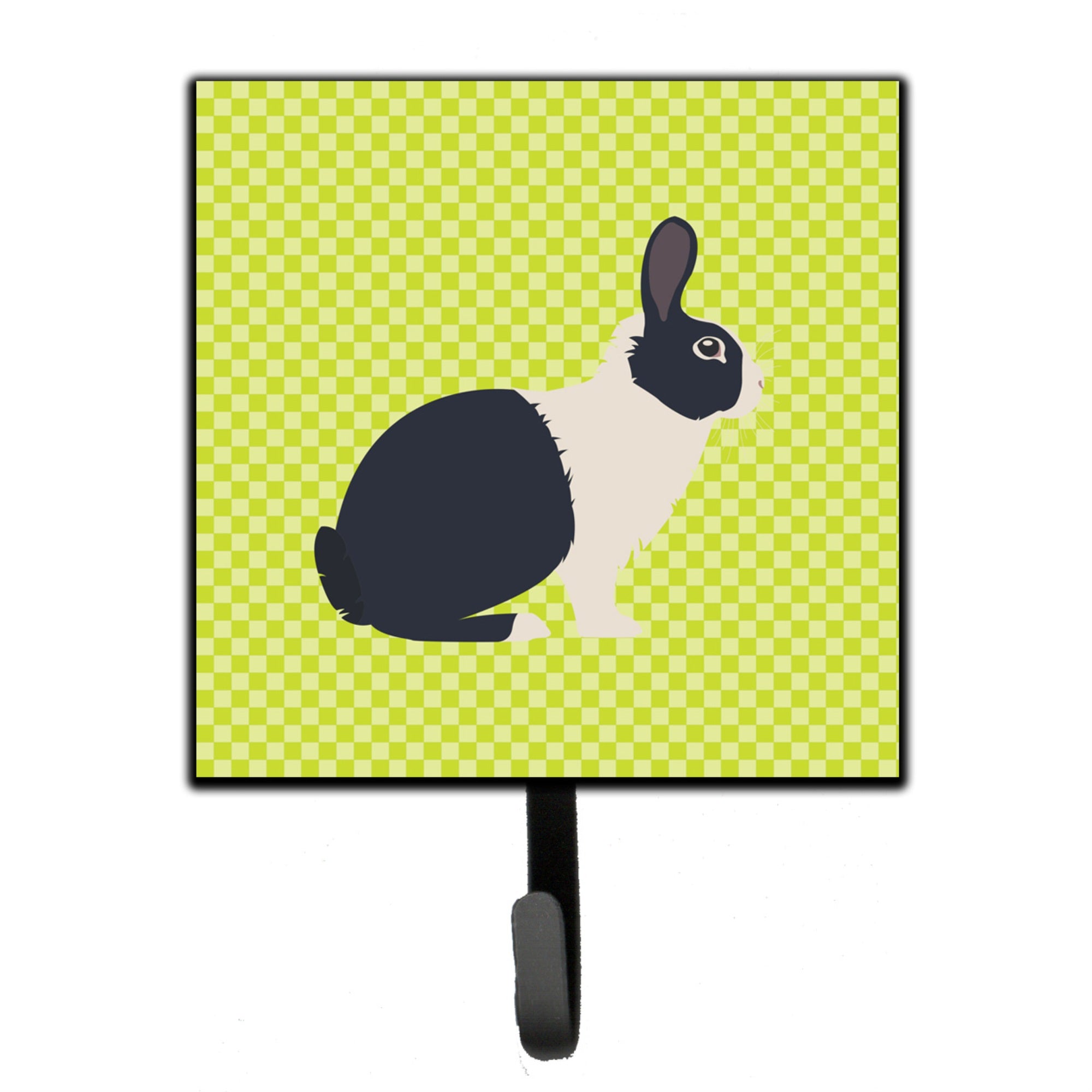 Caroline'S Treasures Dutch Rabbit Green Wall Hook, Small, Multicolor