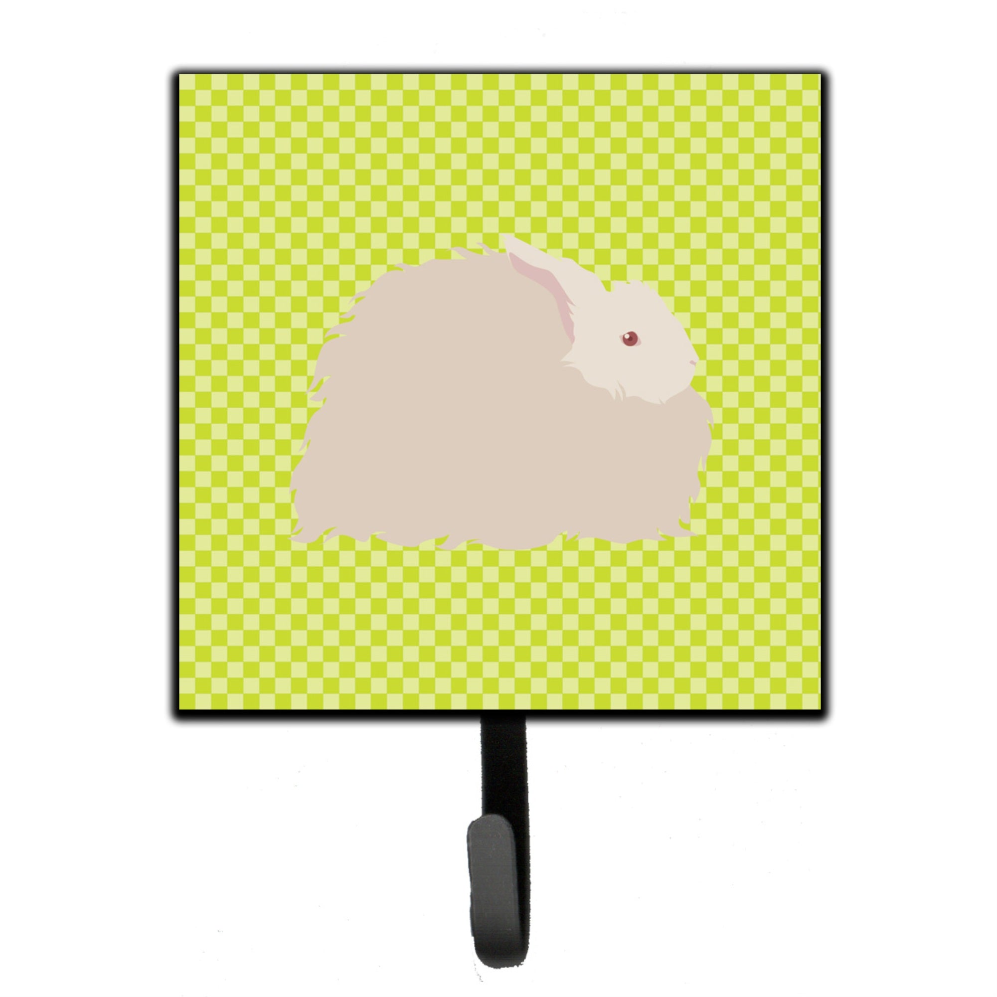 Caroline'S Treasures Fluffy Angora Rabbit Green Wall Hook, Small, Multicolor