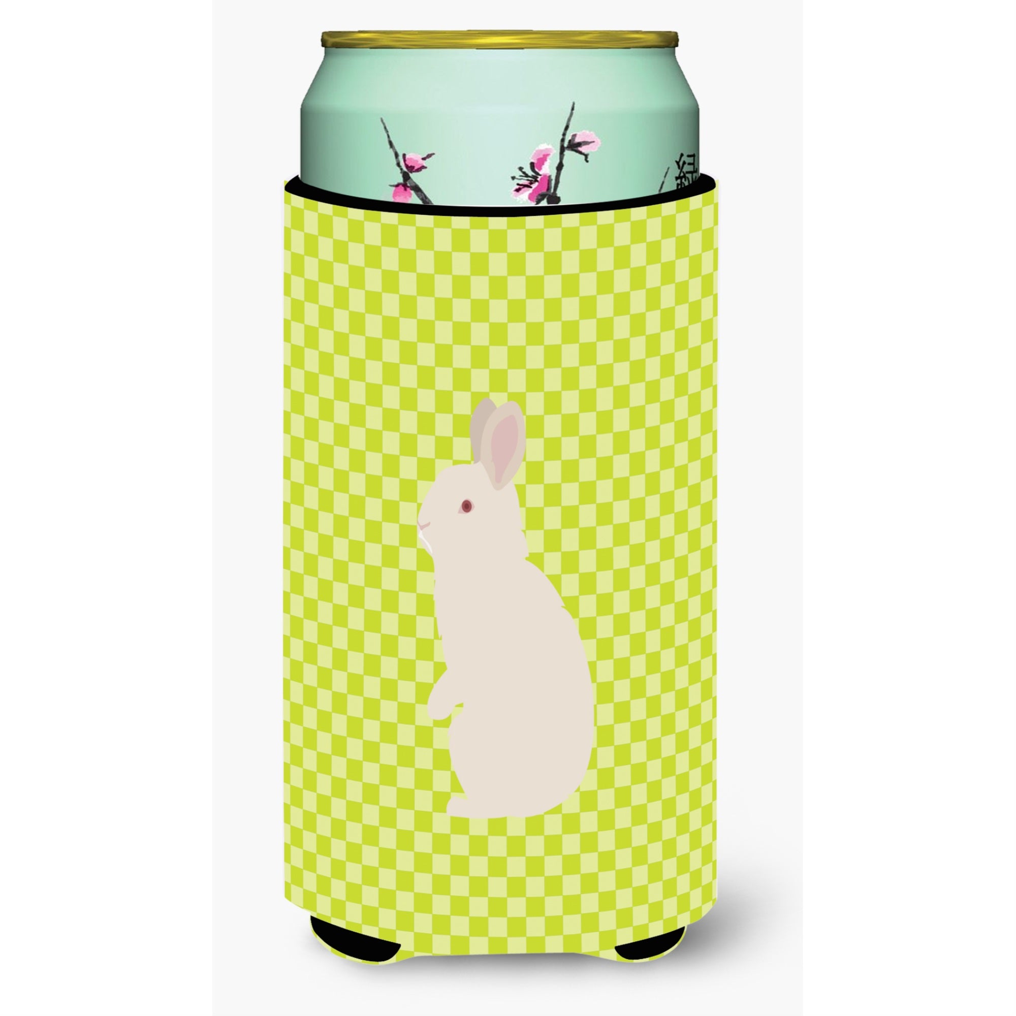 Caroline'S Treasures New Zealand White Rabbit Green Decorative Can Hugger, Tall Boy, Multicolor