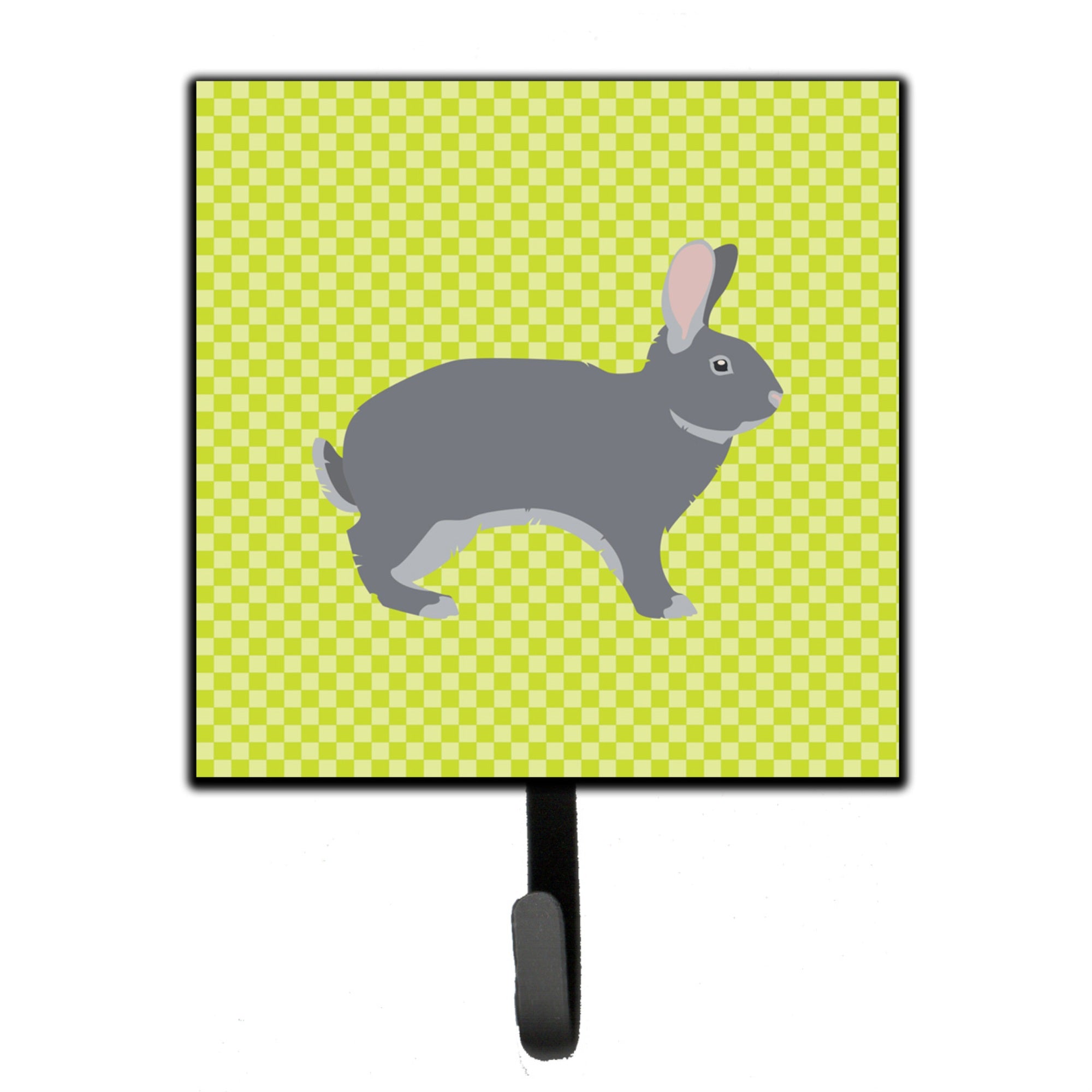 Caroline'S Treasures Giant Chinchilla Rabbit Green Wall Hook, Small, Multicolor
