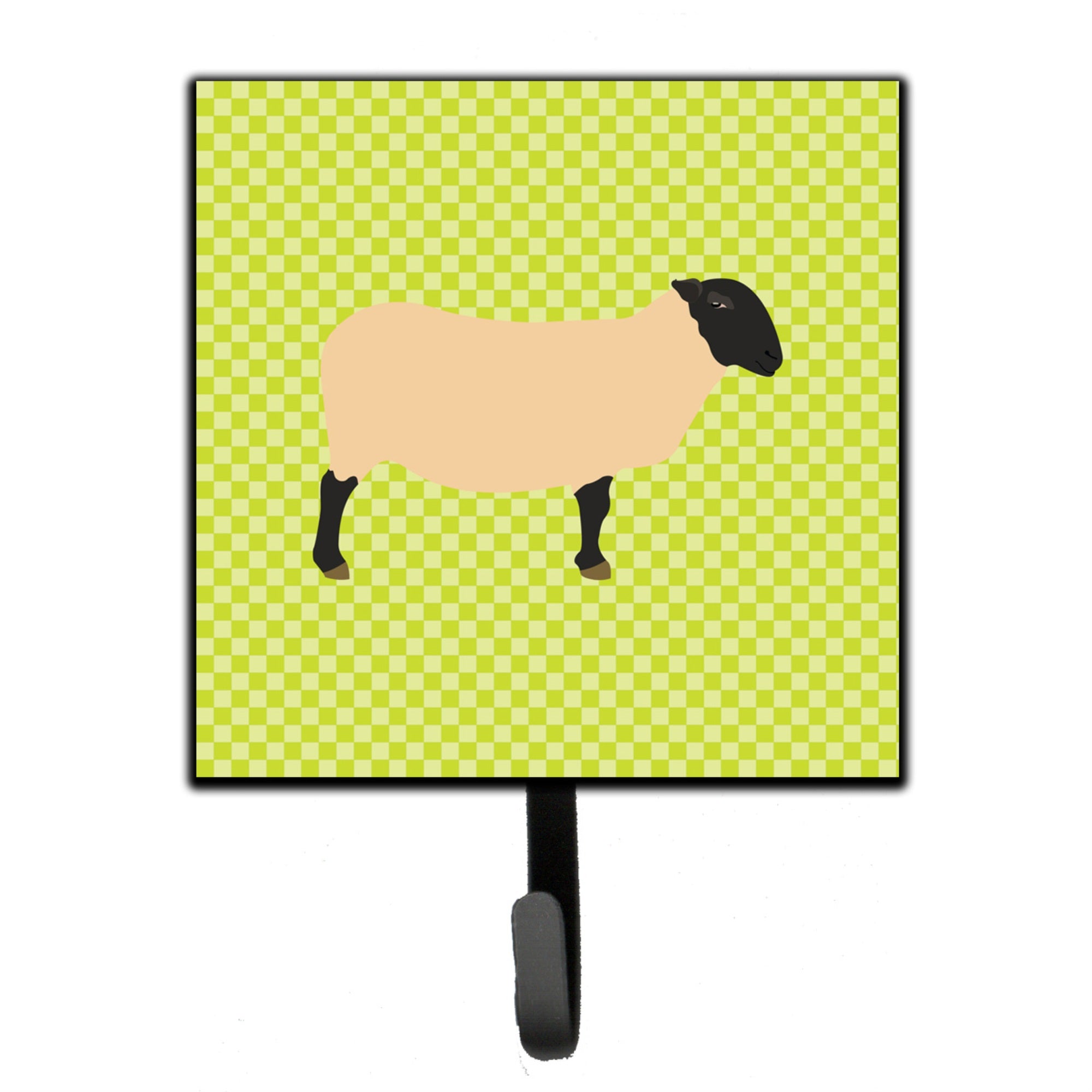 Caroline'S Treasures Suffolk Sheep Green Wall Hook, Small, Multicolor
