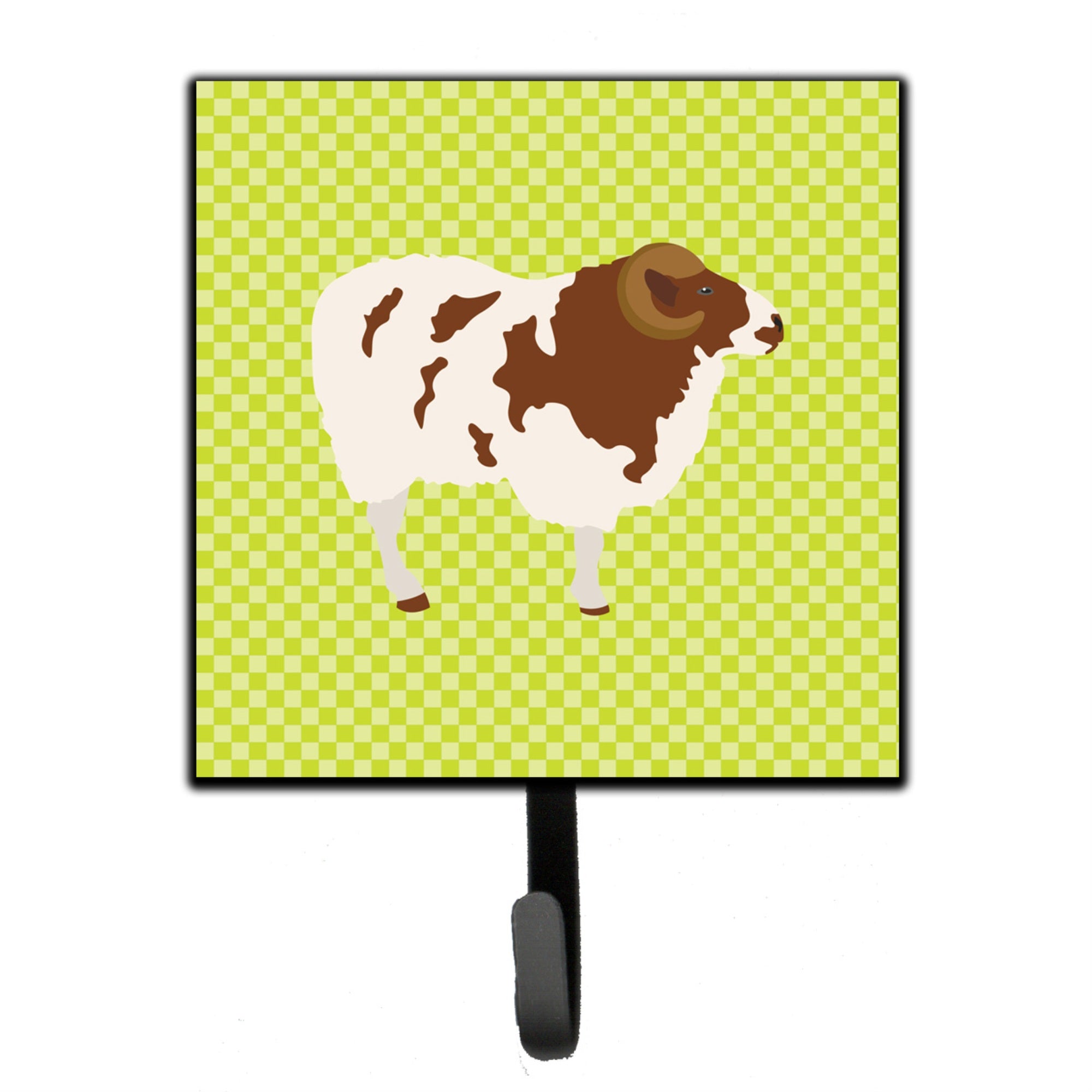 Caroline'S Treasures Jacob Sheep Green Wall Hook, Small, Multicolor