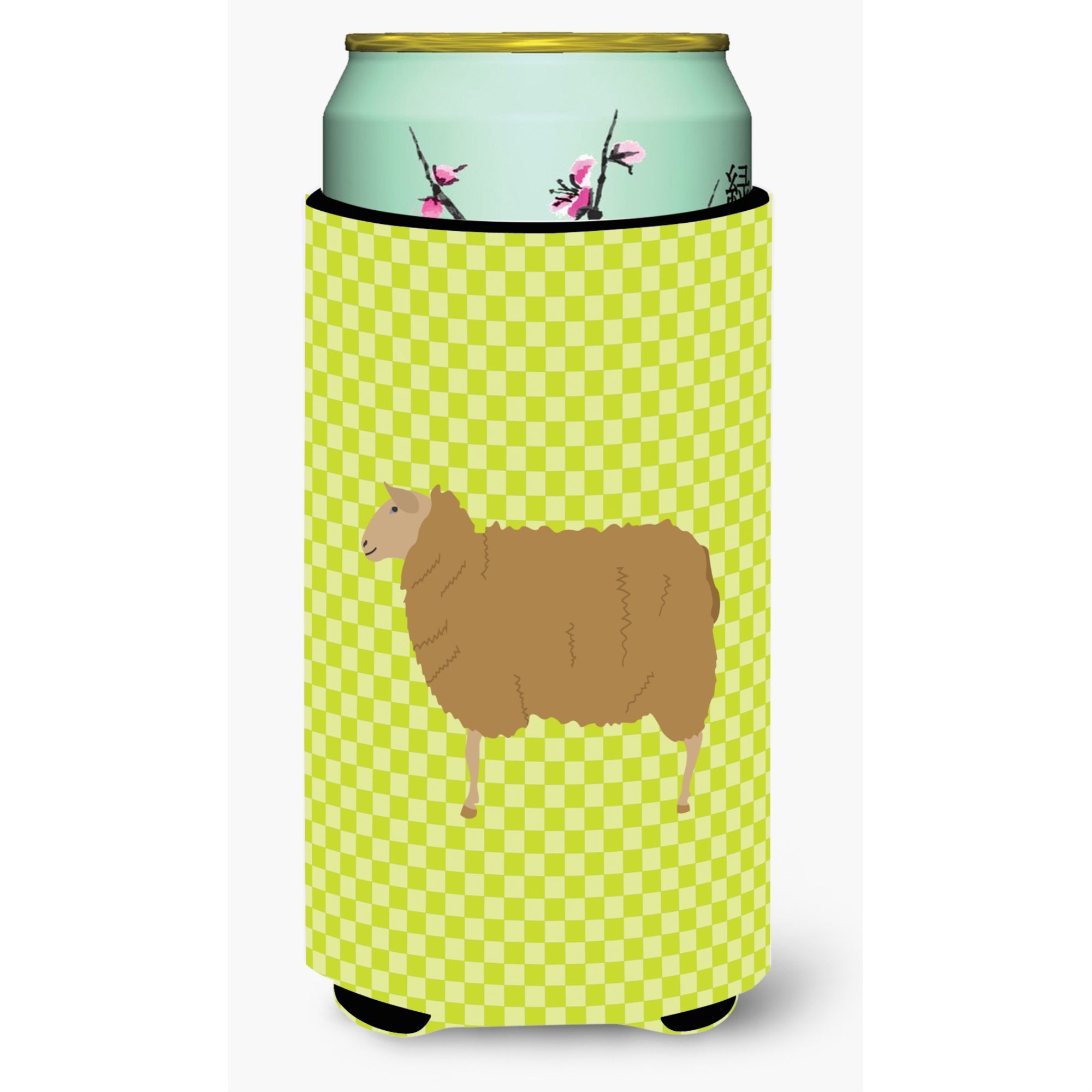 Caroline'S Treasures East Friesian Sheep Green Decorative Can Hugger, Tall Boy, Multicolor