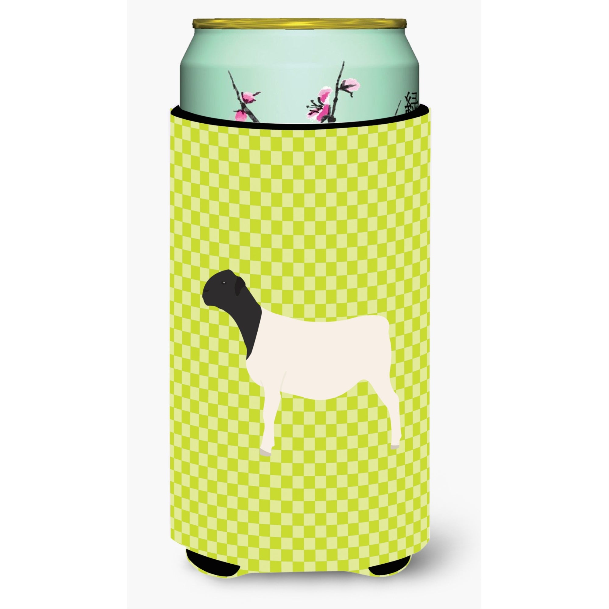 Caroline'S Treasures Dorper Sheep Green Decorative Can Hugger, Tall Boy, Multicolor
