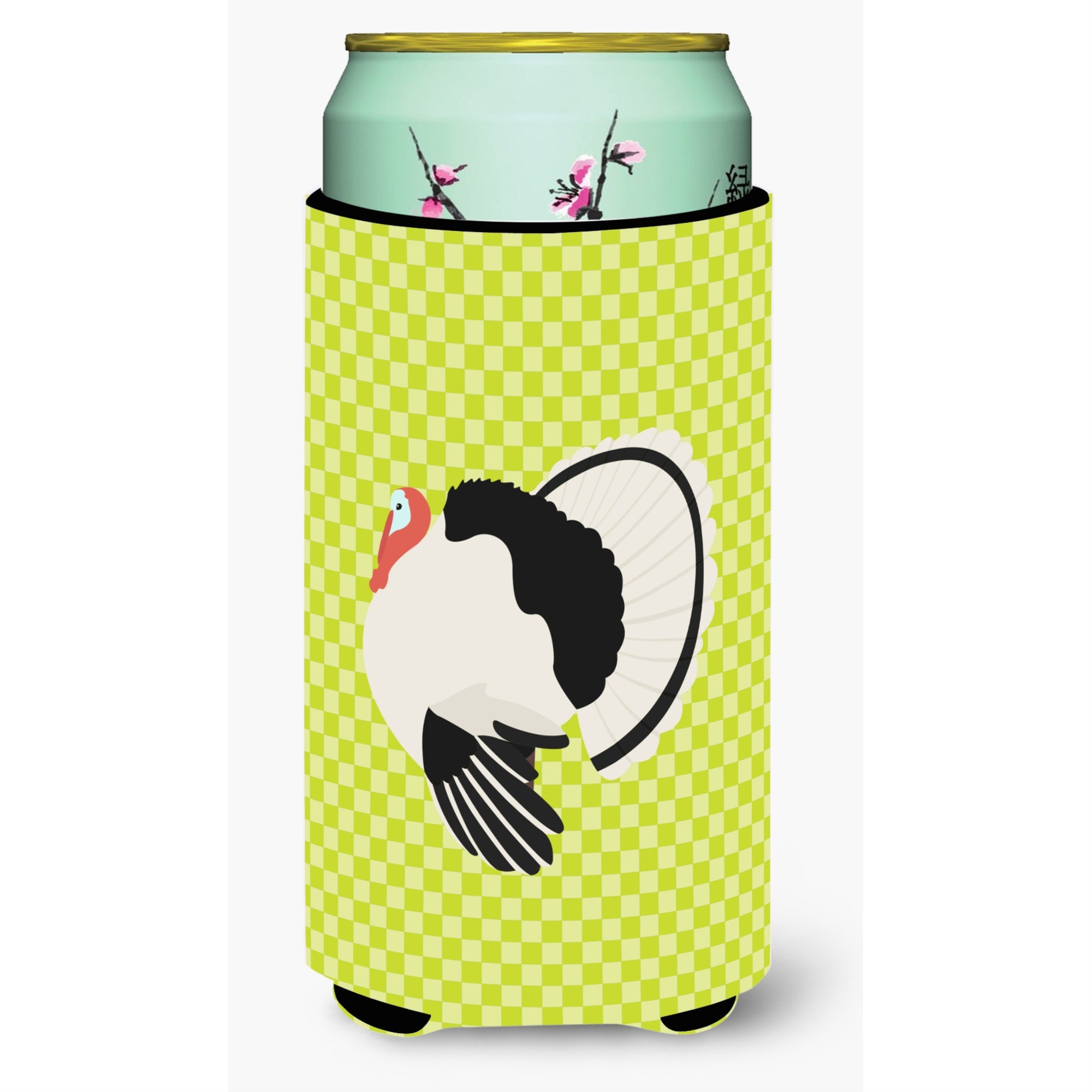 Caroline'S Treasures Royal Palm Turkey Green Decorative Can Hugger, Tall Boy, Multicolor