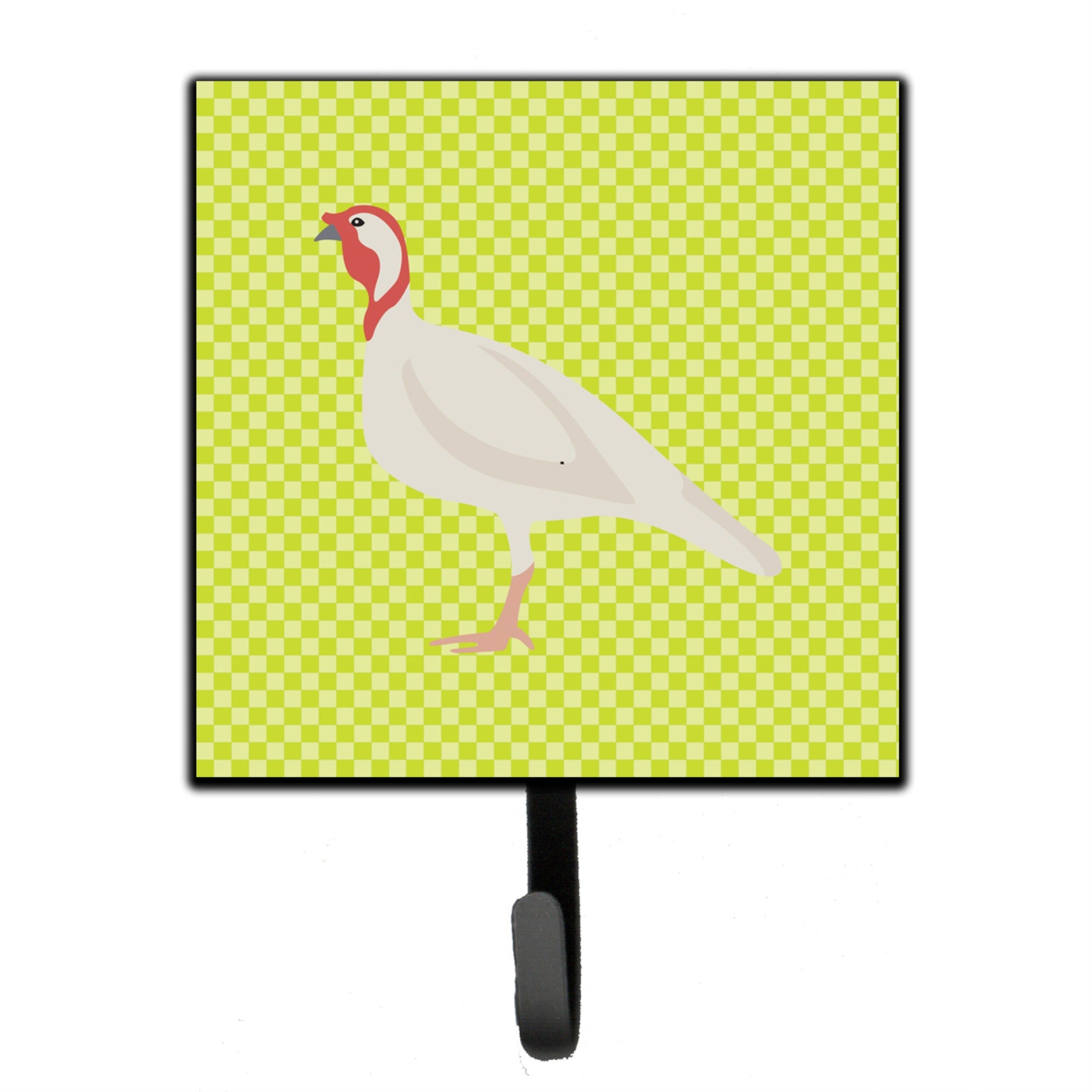 Caroline'S Treasures Beltsville Small White Turkey Hen Green Wall Hook, Multicolor